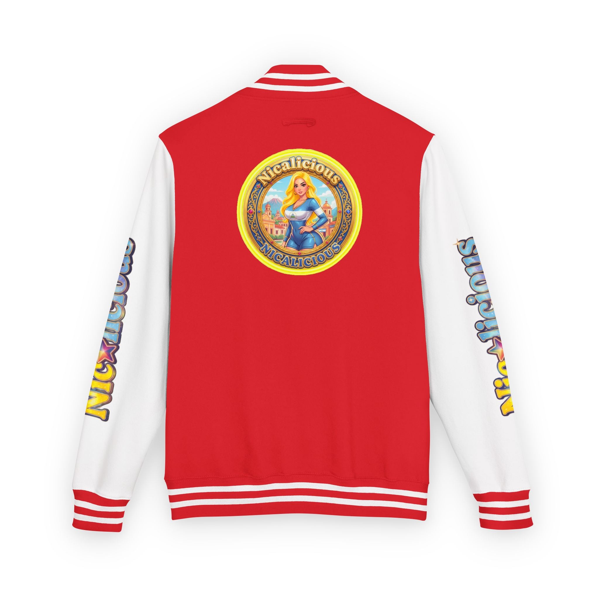 "Nicalicious" Varsity Jacket — Retro Pinup Letterman Jacket