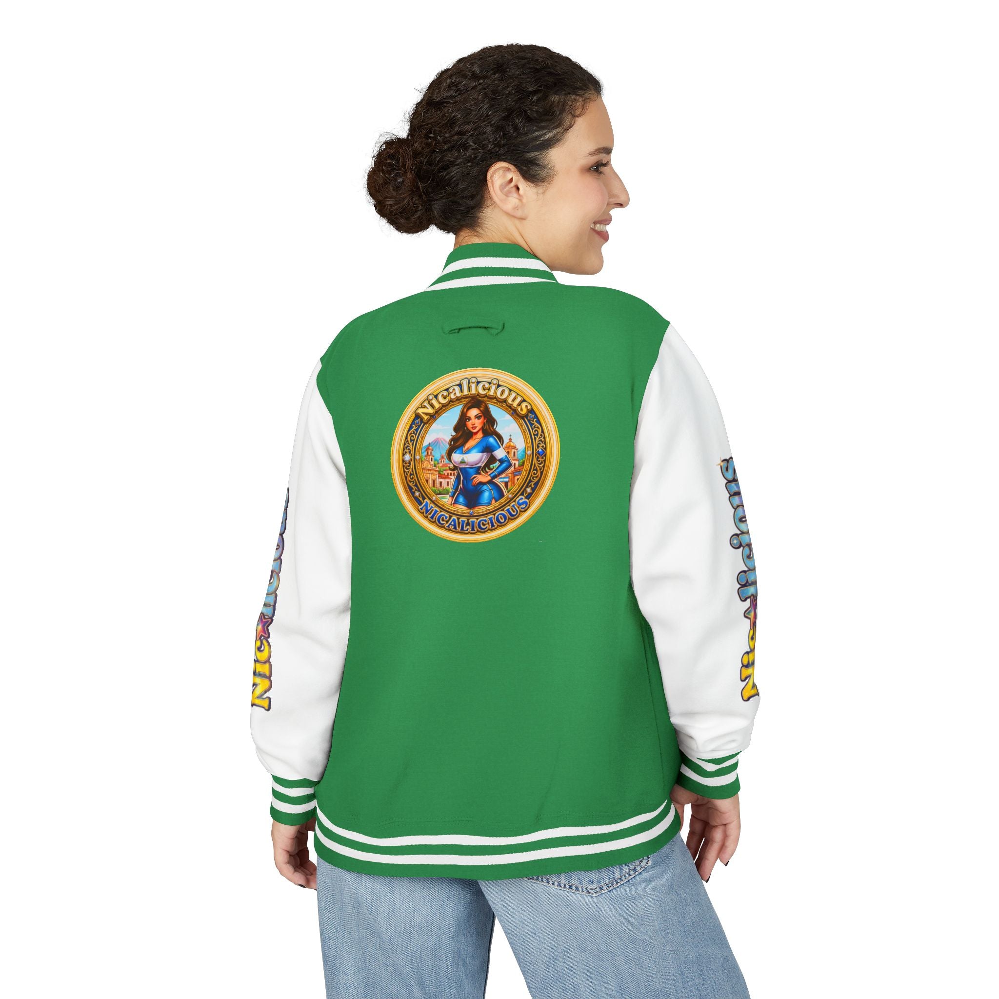 Letterman Jacket — 'Nicalicious' Retro Varsity Bomber