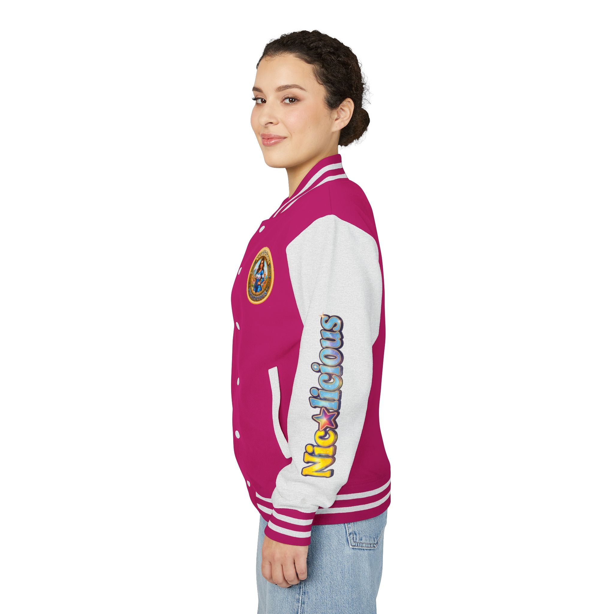 Letterman Jacket — 'Nicalicious' Retro Varsity Bomber