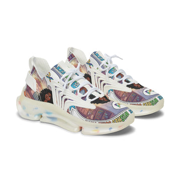 Women's Mesh Sneakers — " Jesus Christ Makes Wishes Come True " Graphic Athletic Shoes