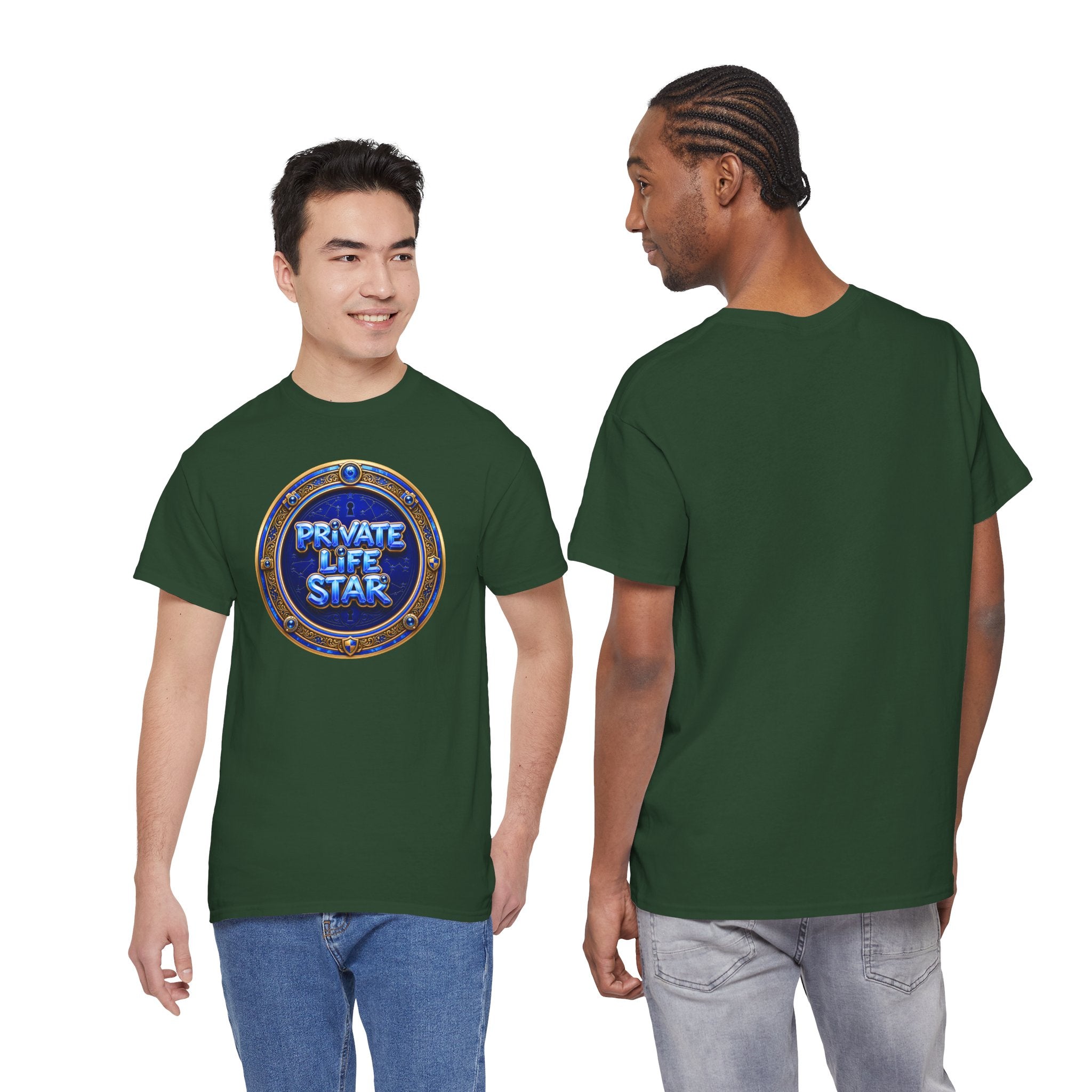 "Private Life Star" T-Shirt — Retro Badge Graphic Tee