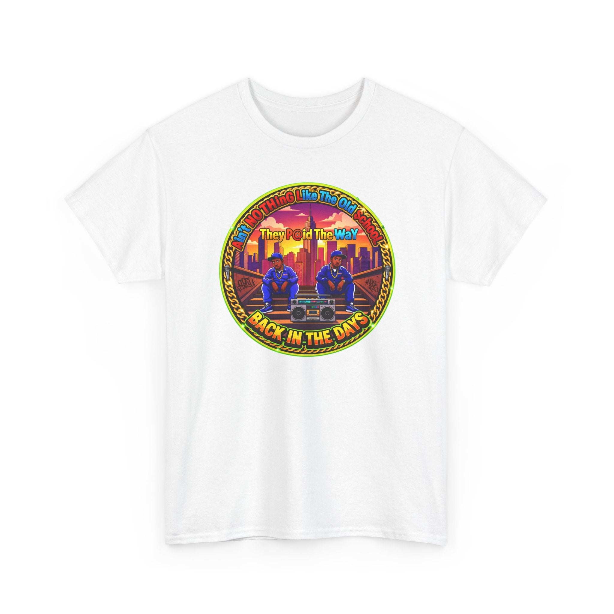 T-Shirt — Retro Sunset 'Aint No Thing Like The Old School' Graphic Tee