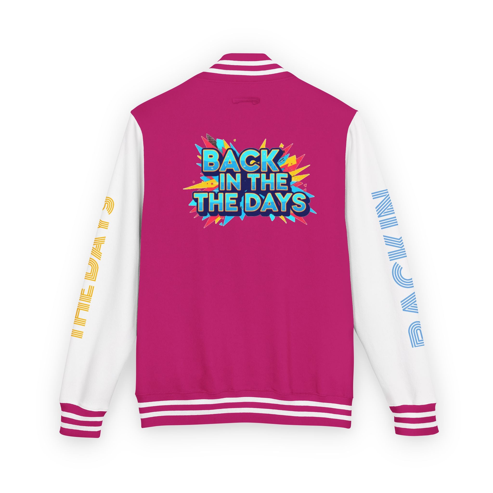 Letterman Jacket — "Back in the Days" Retro Graphic Bomber