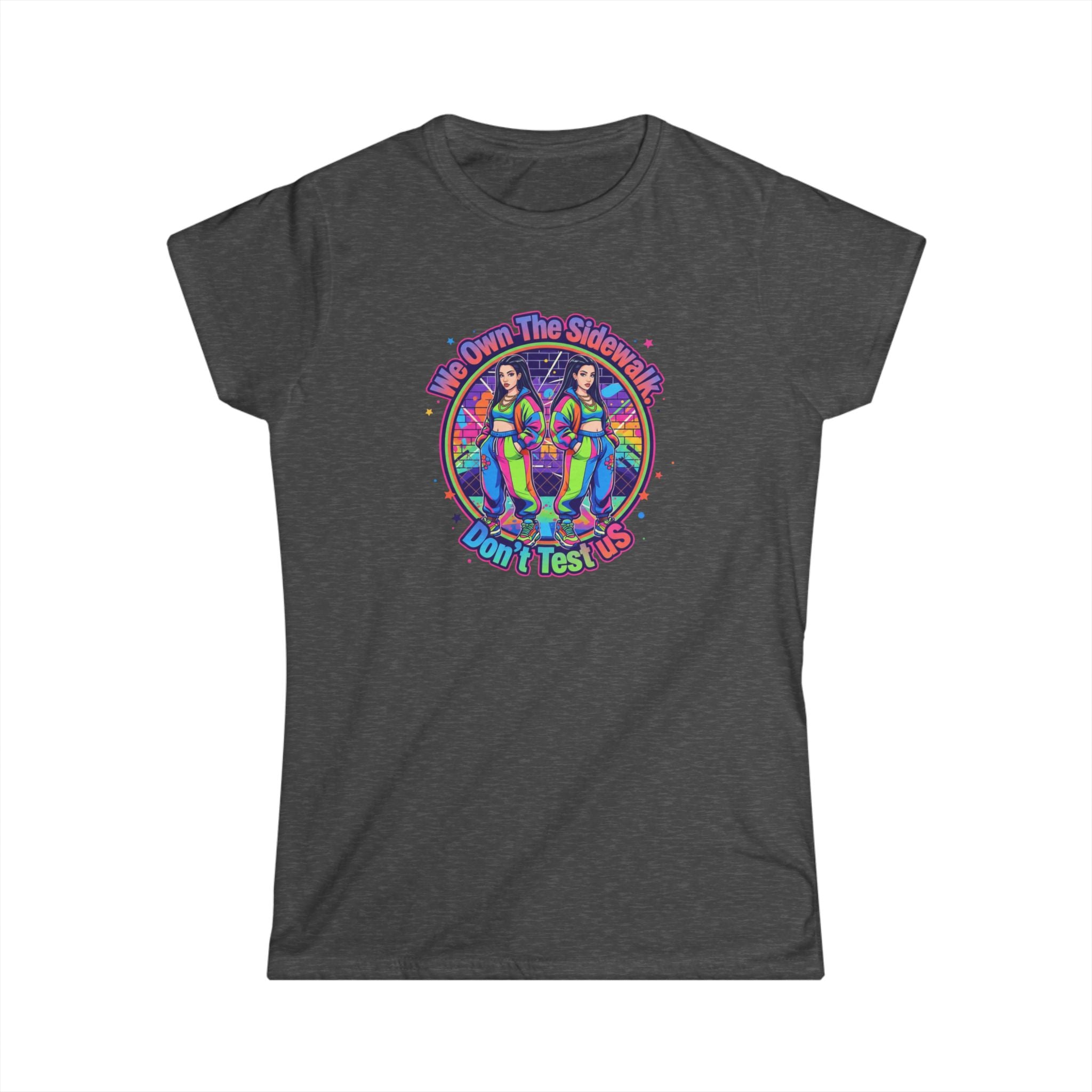 " We On The Sidewalk "Rainbow Sisters Graphic Tee — Women's Positive Vibe Pride Shirt