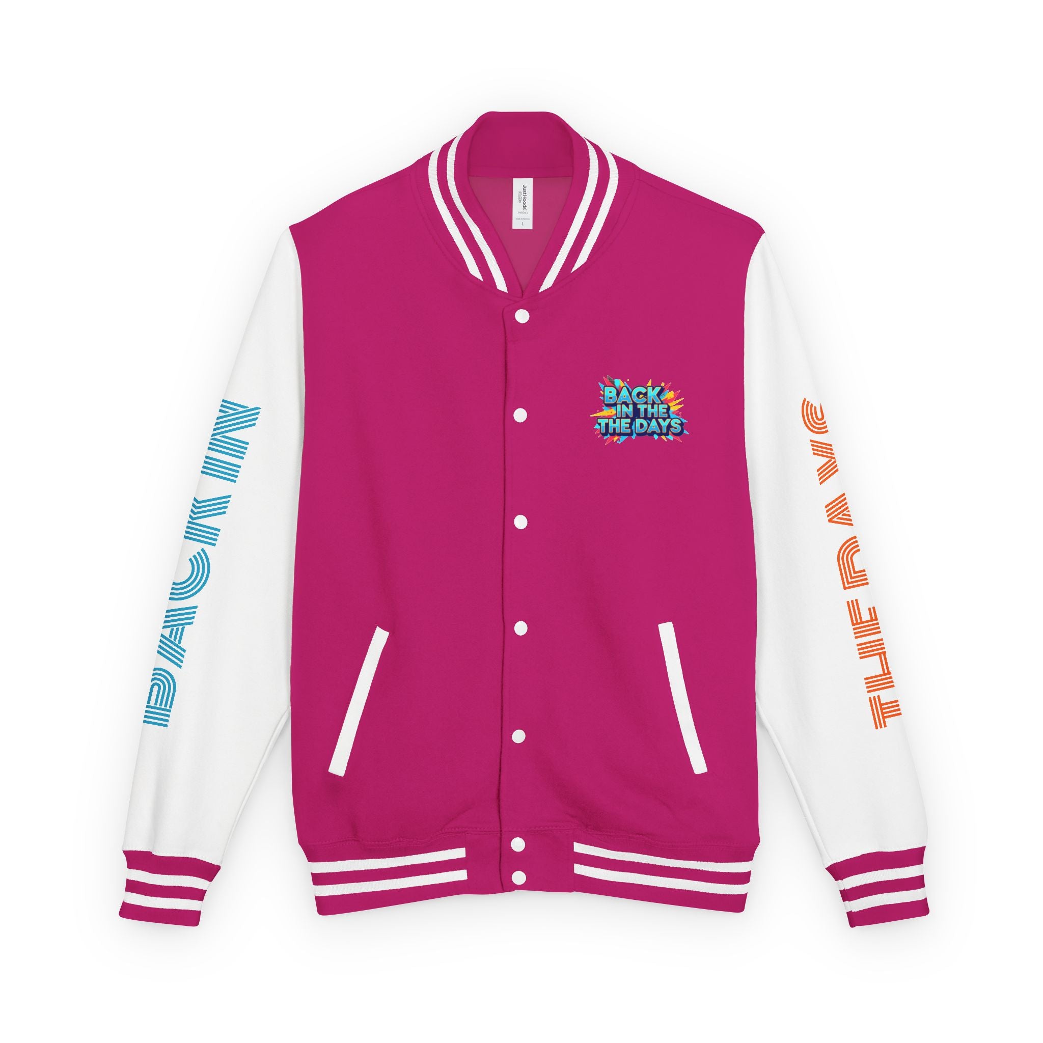 Letterman Jacket — "Back in the Days" Retro Graphic Bomber