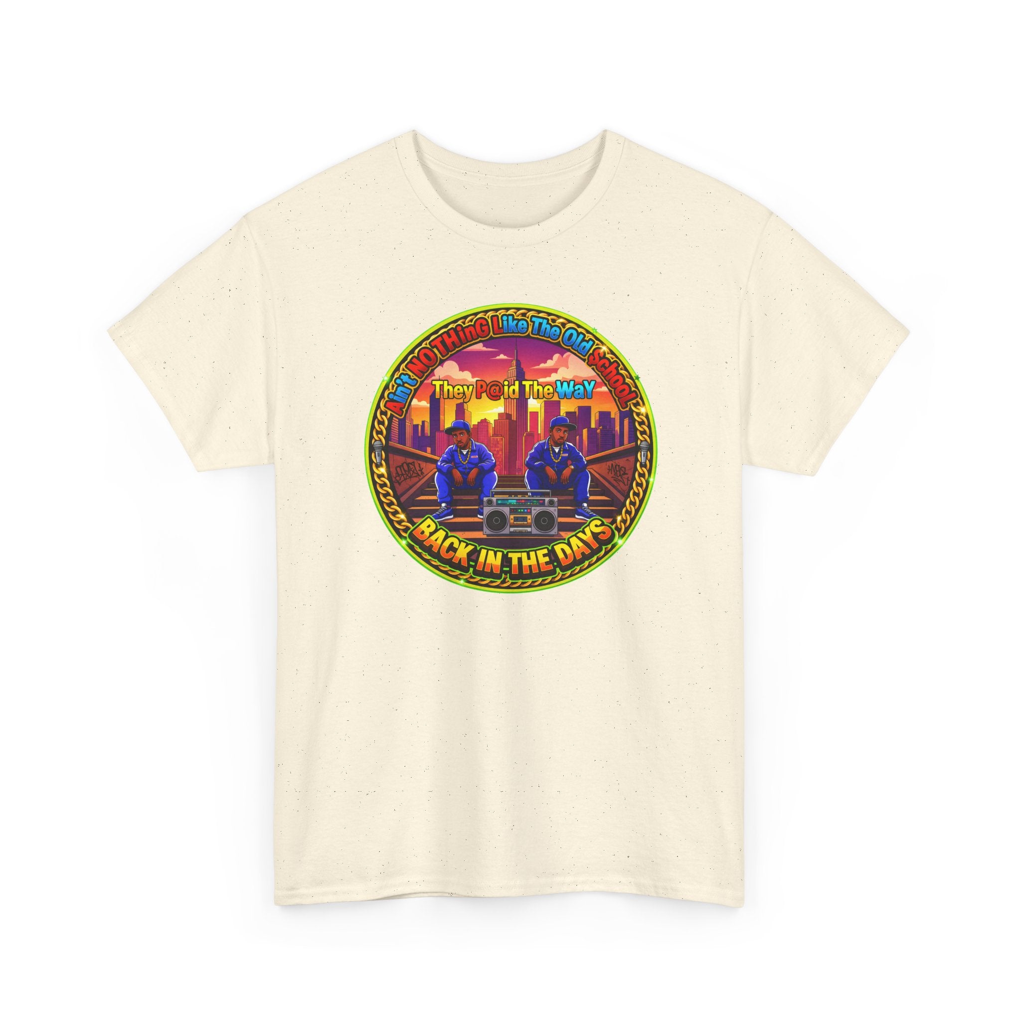T-Shirt — Retro Sunset 'Aint No Thing Like The Old School' Graphic Tee