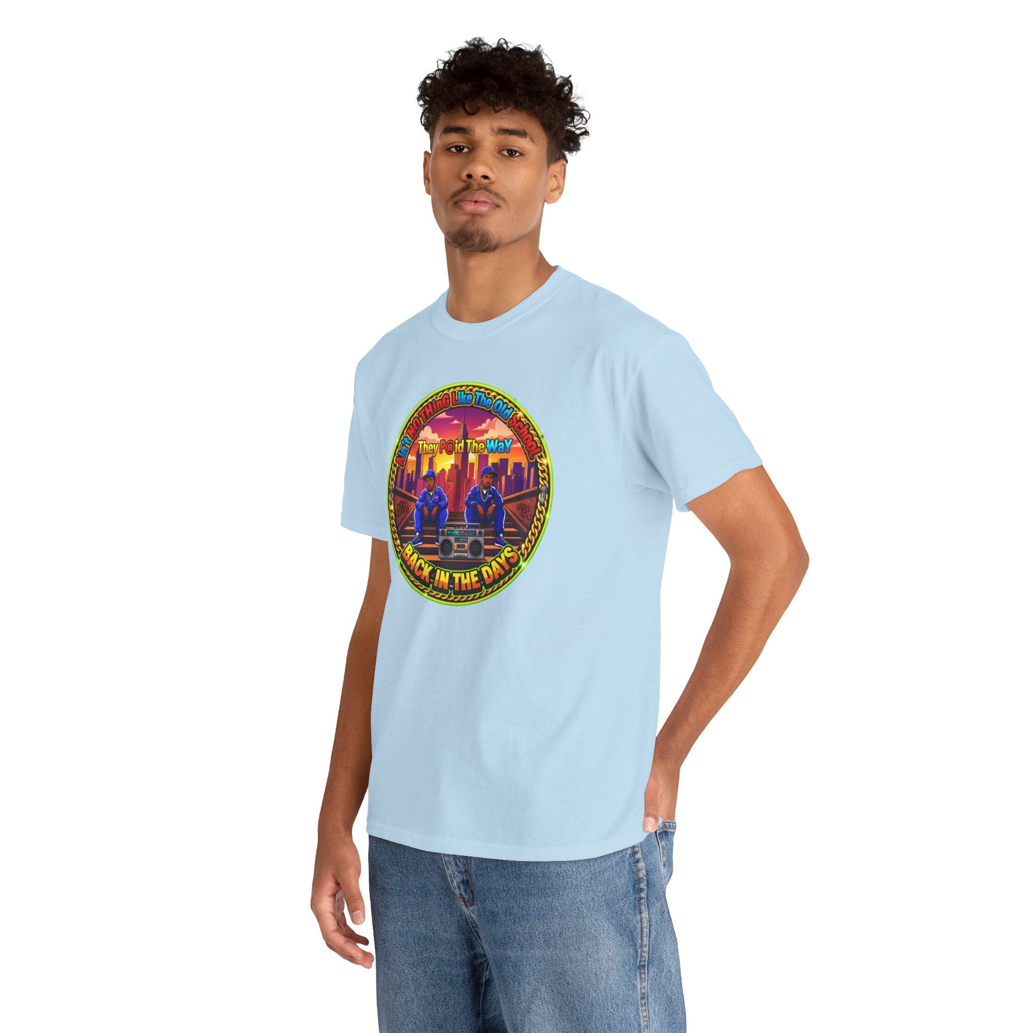 T-Shirt — Retro Sunset 'Aint No Thing Like The Old School' Graphic Tee