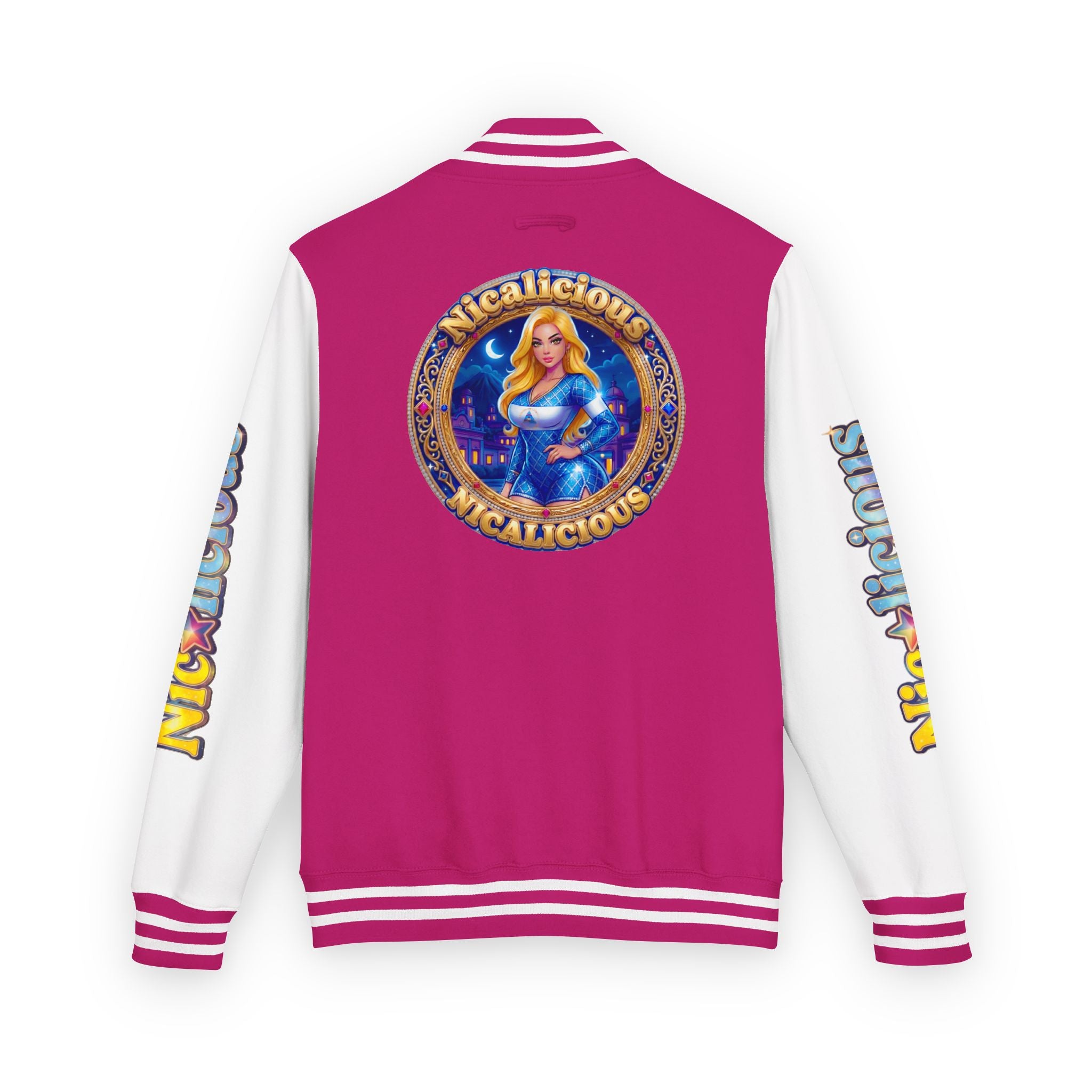 Letterman Jacket — "Nicalicious" Retro Crest Varsity Jacket