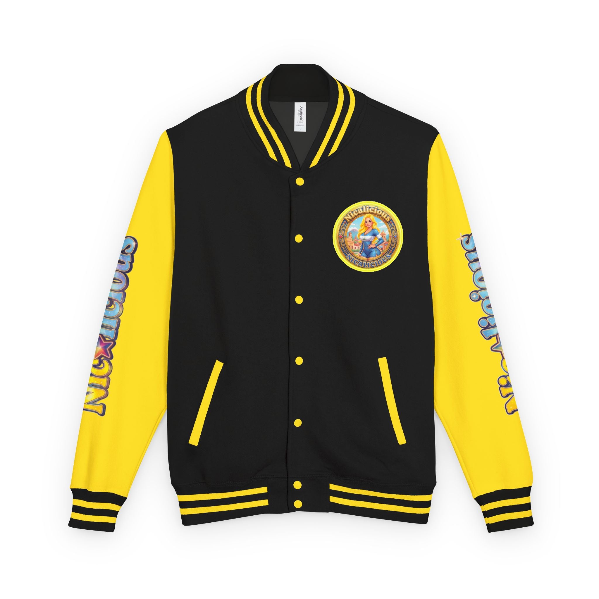 "Nicalicious" Varsity Jacket — Retro Pinup Letterman Jacket