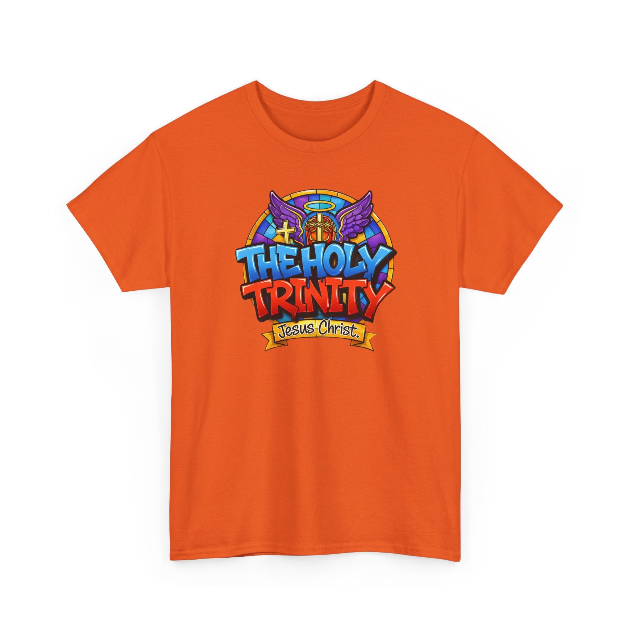 Christian T-Shirt — "The Holy Trinity: Jesus Christ" Colorful Faith Tee