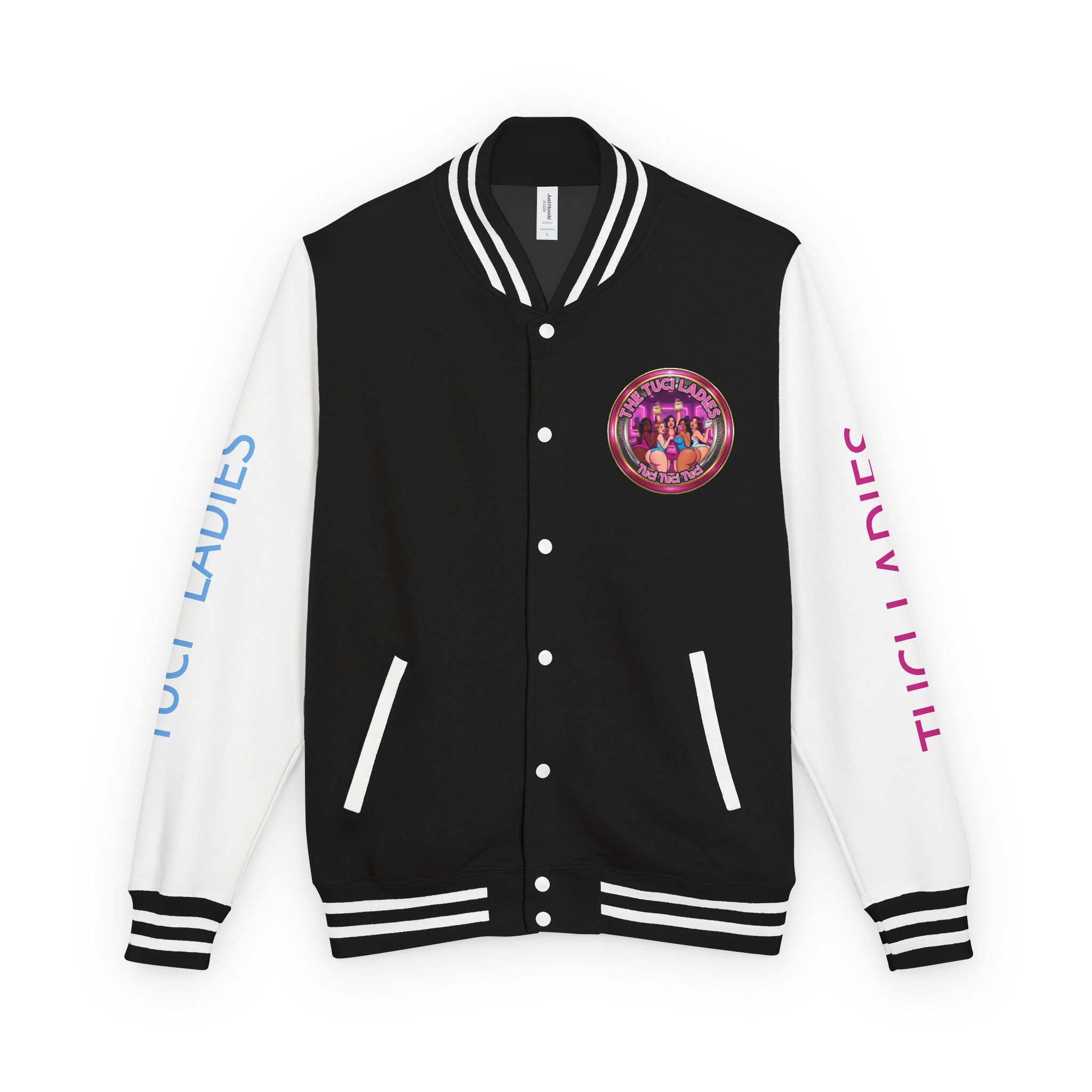 Letterman Jacket — The Tuci Tuci Tuci Ladies Graphic Varsity Jacket