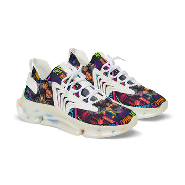 Men's Mesh Sneakers — " Yo, What's up? Rapper Graphic Athletic Shoes