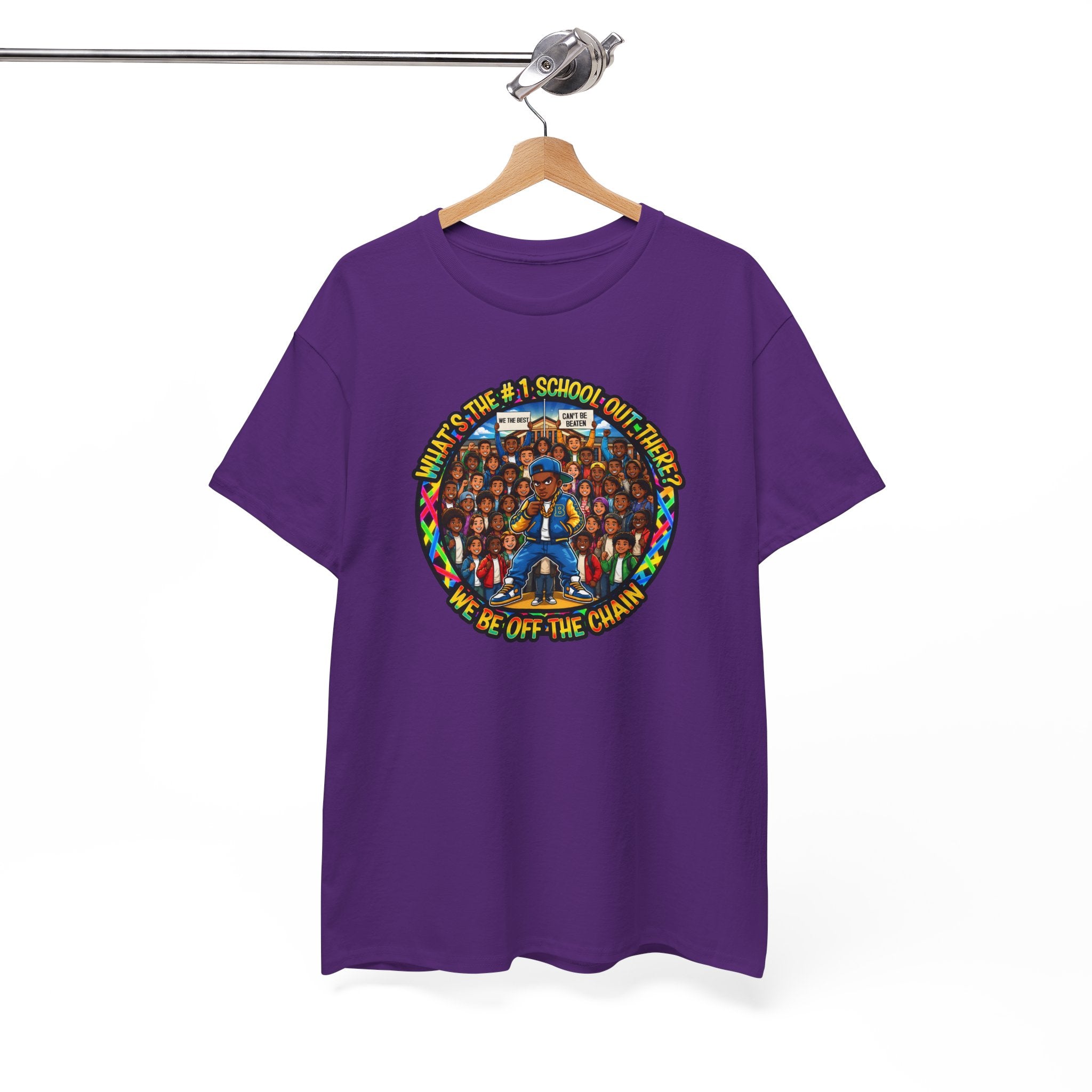 Community Unity Tee — "What's The #1 School Out There" Illustration Shirt