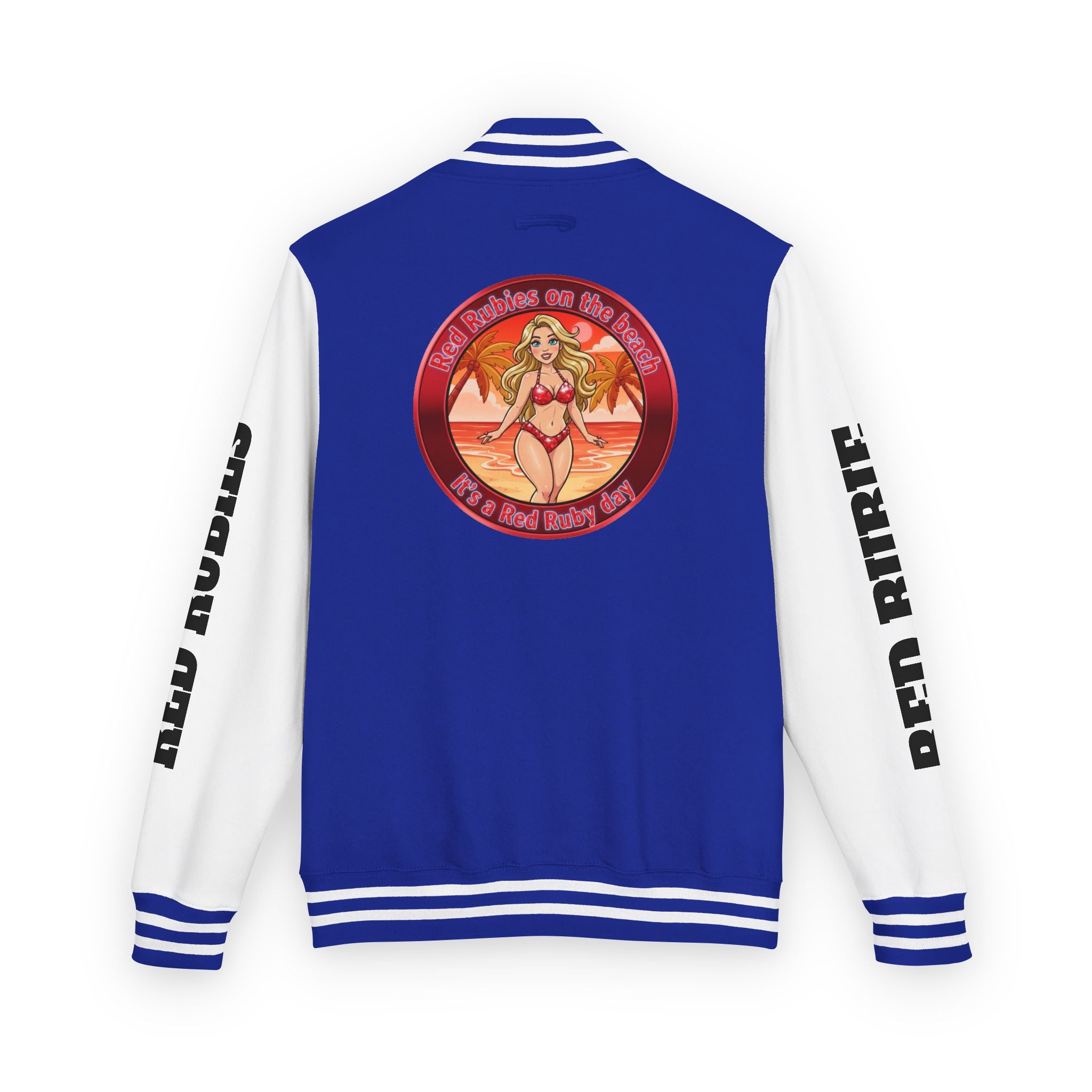 Jacket Letterman Jacket- "It's A Red Rubie Day"