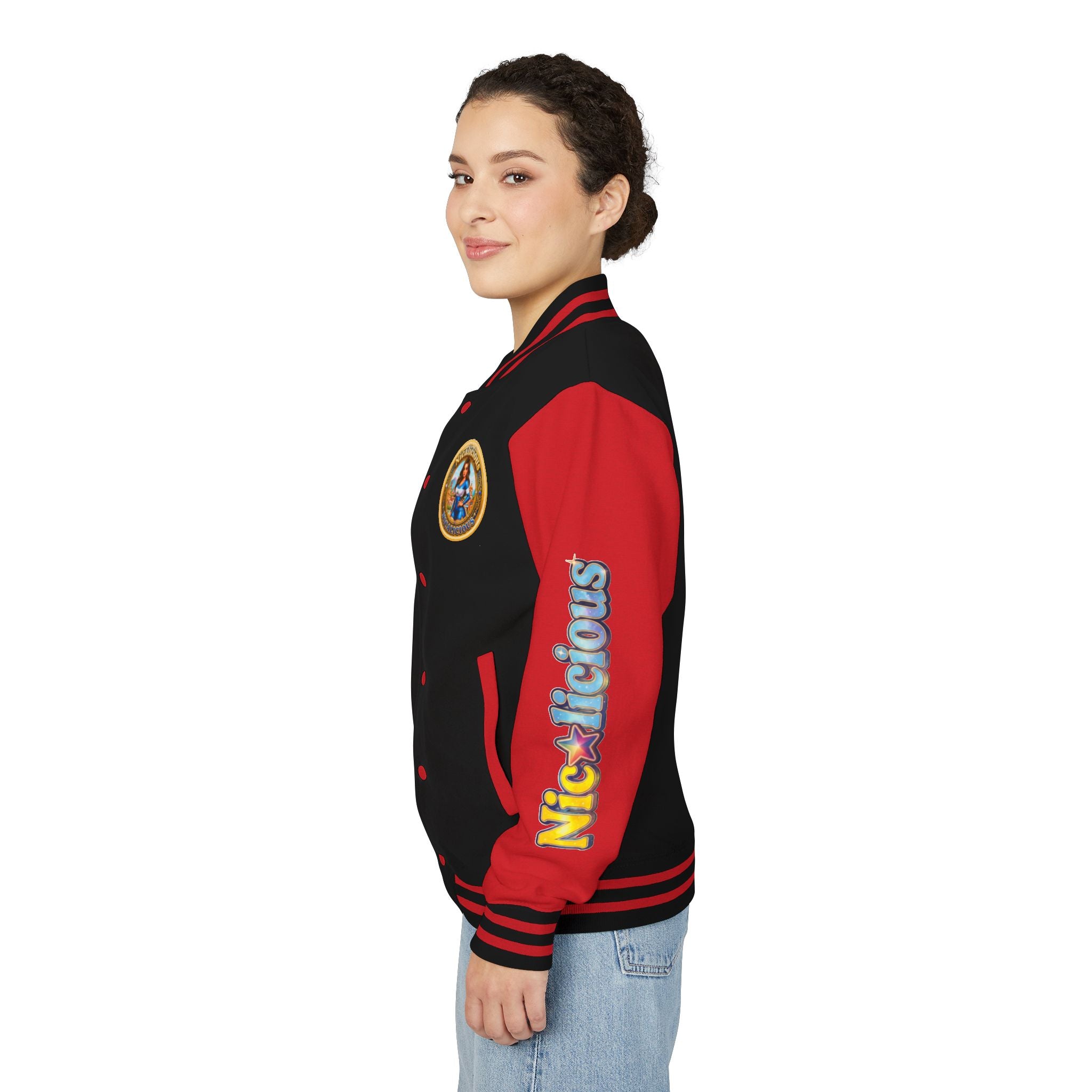 Letterman Jacket — 'Nicalicious' Retro Varsity Bomber