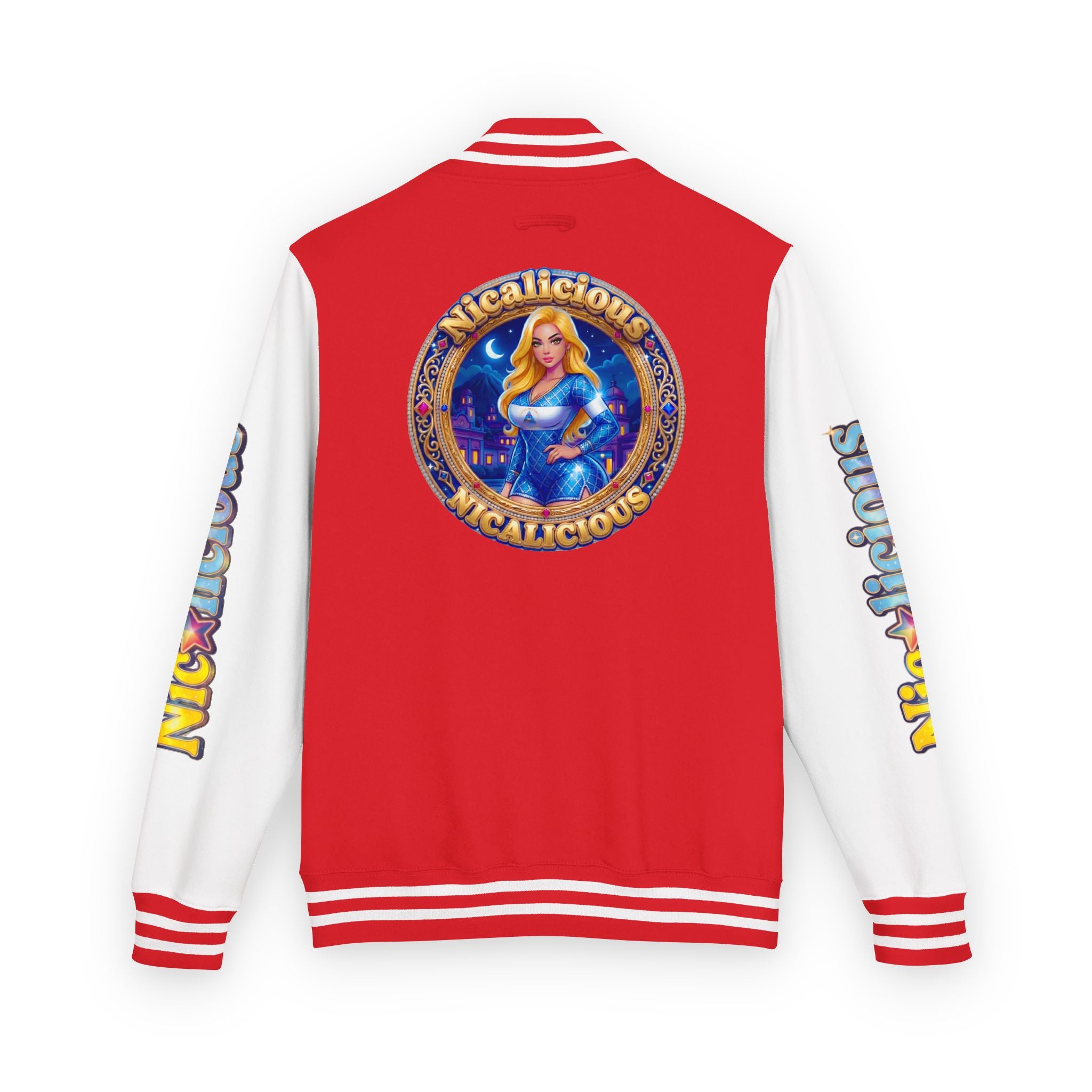 Letterman Jacket — "Nicalicious" Retro Crest Varsity Jacket