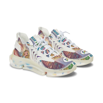 Mesh Sneakers — Inspirational 'Jesus Christ Makes Wishes Come True" Graphic Women's Trainers