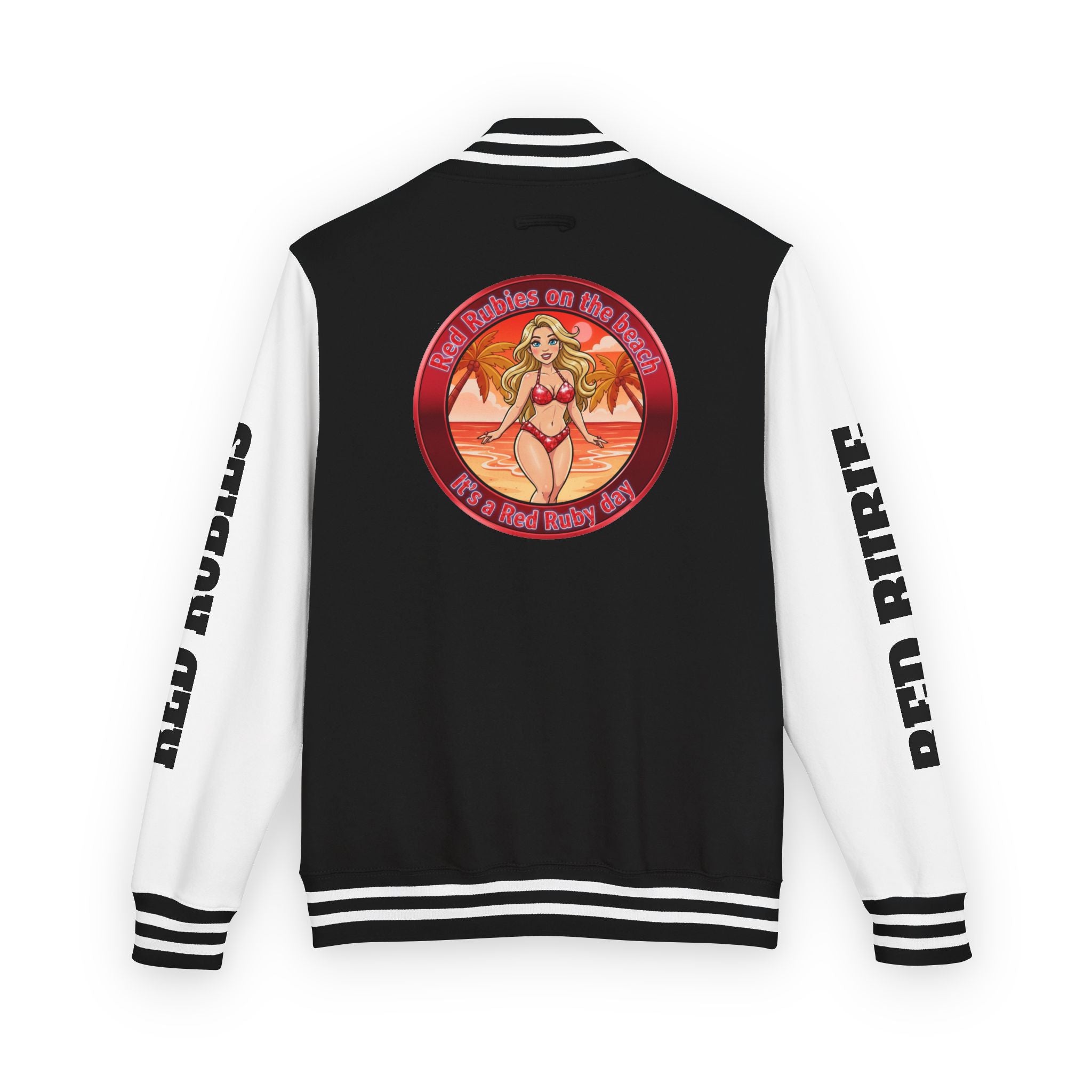 Jacket Letterman Jacket- "It's A Red Rubie Day"