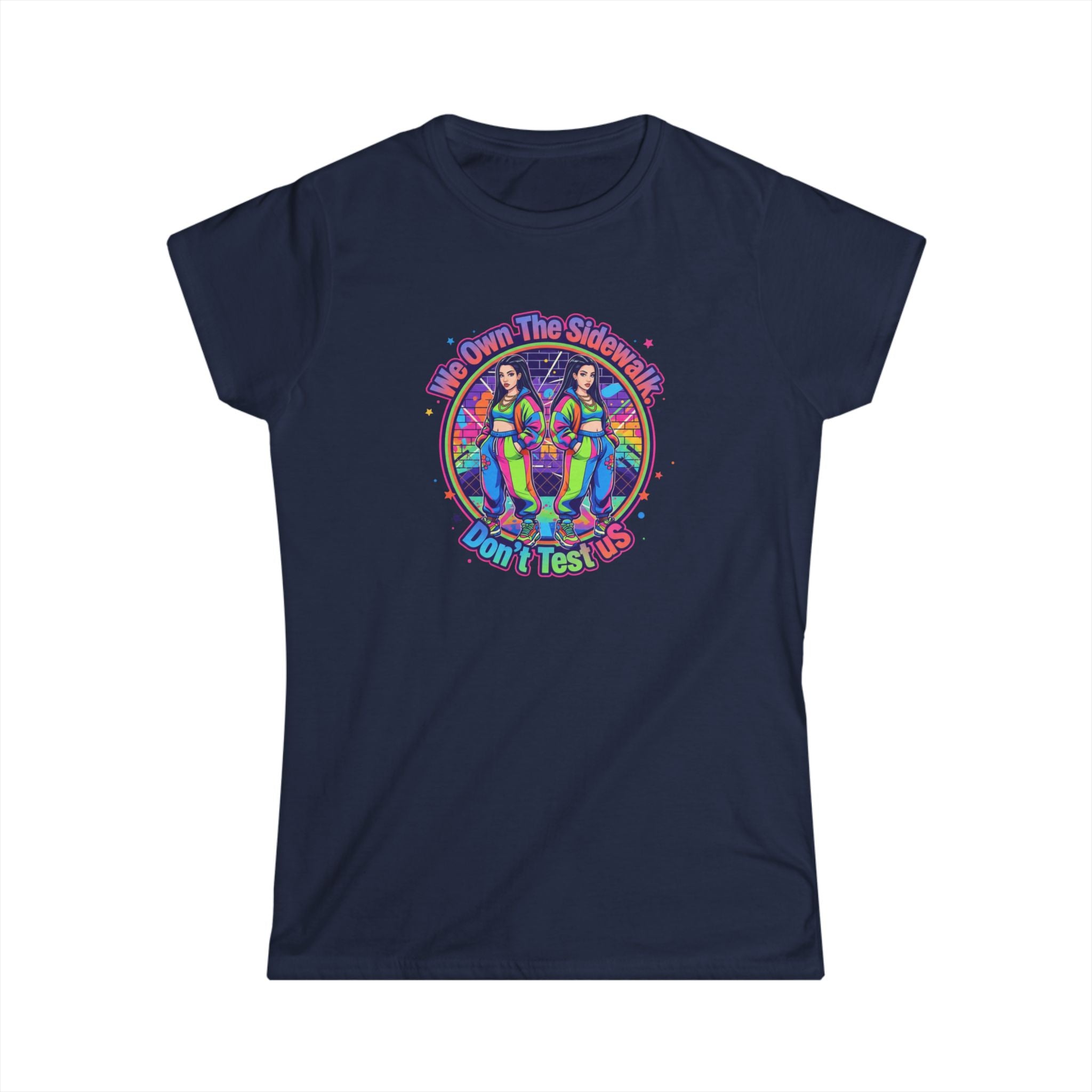 " We On The Sidewalk "Rainbow Sisters Graphic Tee — Women's Positive Vibe Pride Shirt