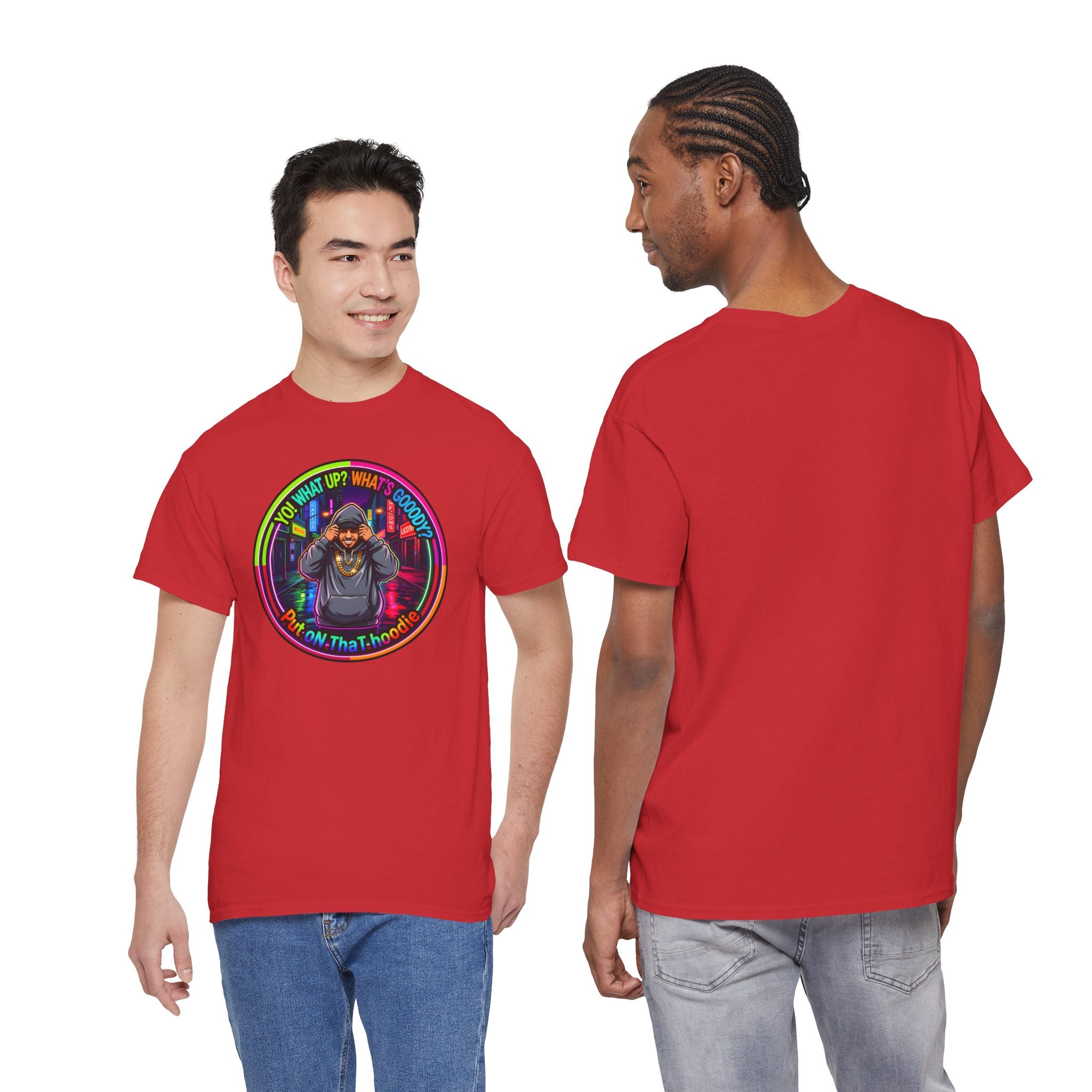 Men's T-Shirt Graphic- "Yo! What's up?  What's Goooody?"
