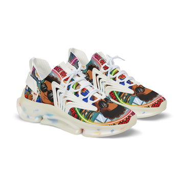 Men's Mesh Sneakers — "I Have To Get Good Grades" Colorful Urban Cartoon Print Athletic Shoes