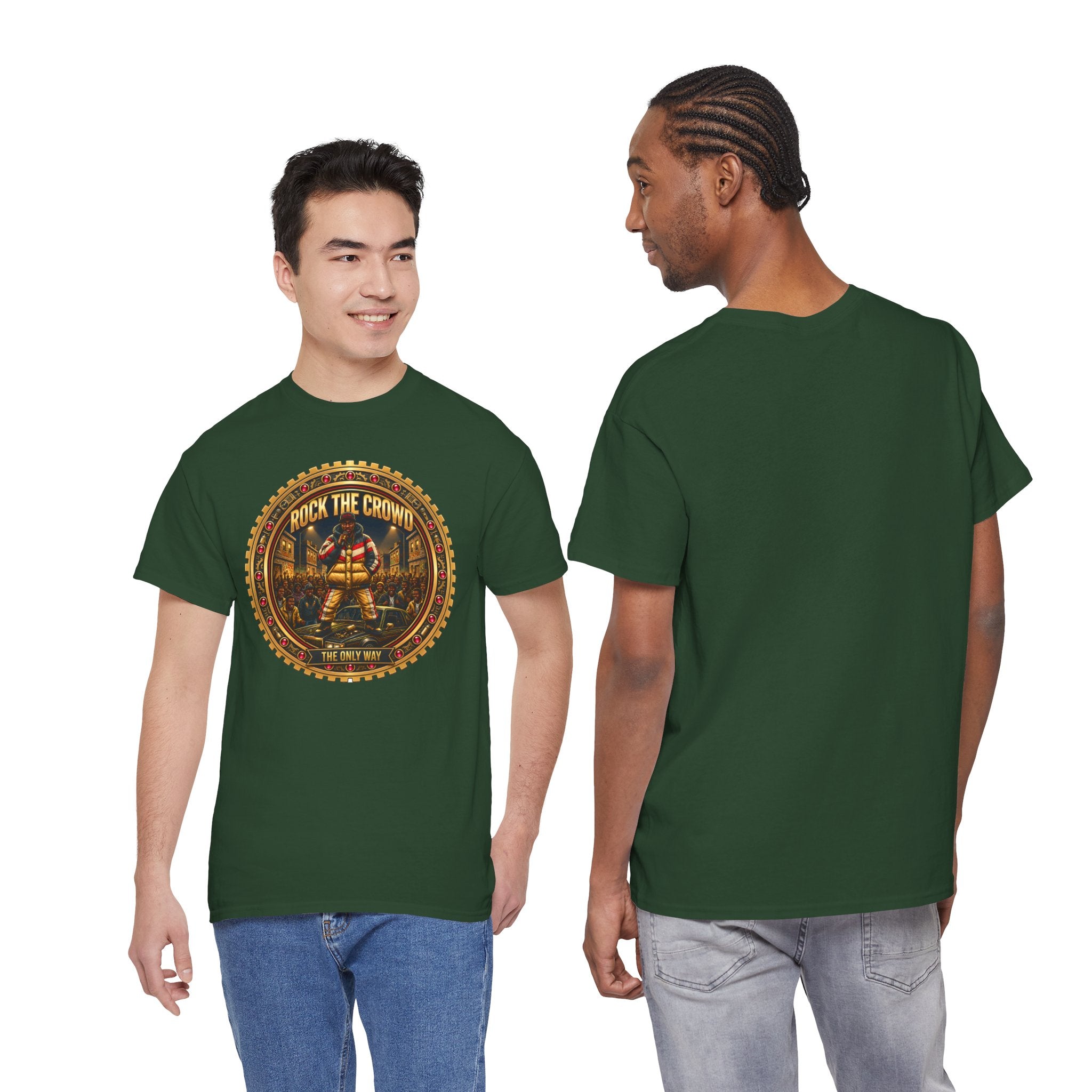 "Rock the Crowd" Tee — Vintage Concert Graphic Shirt