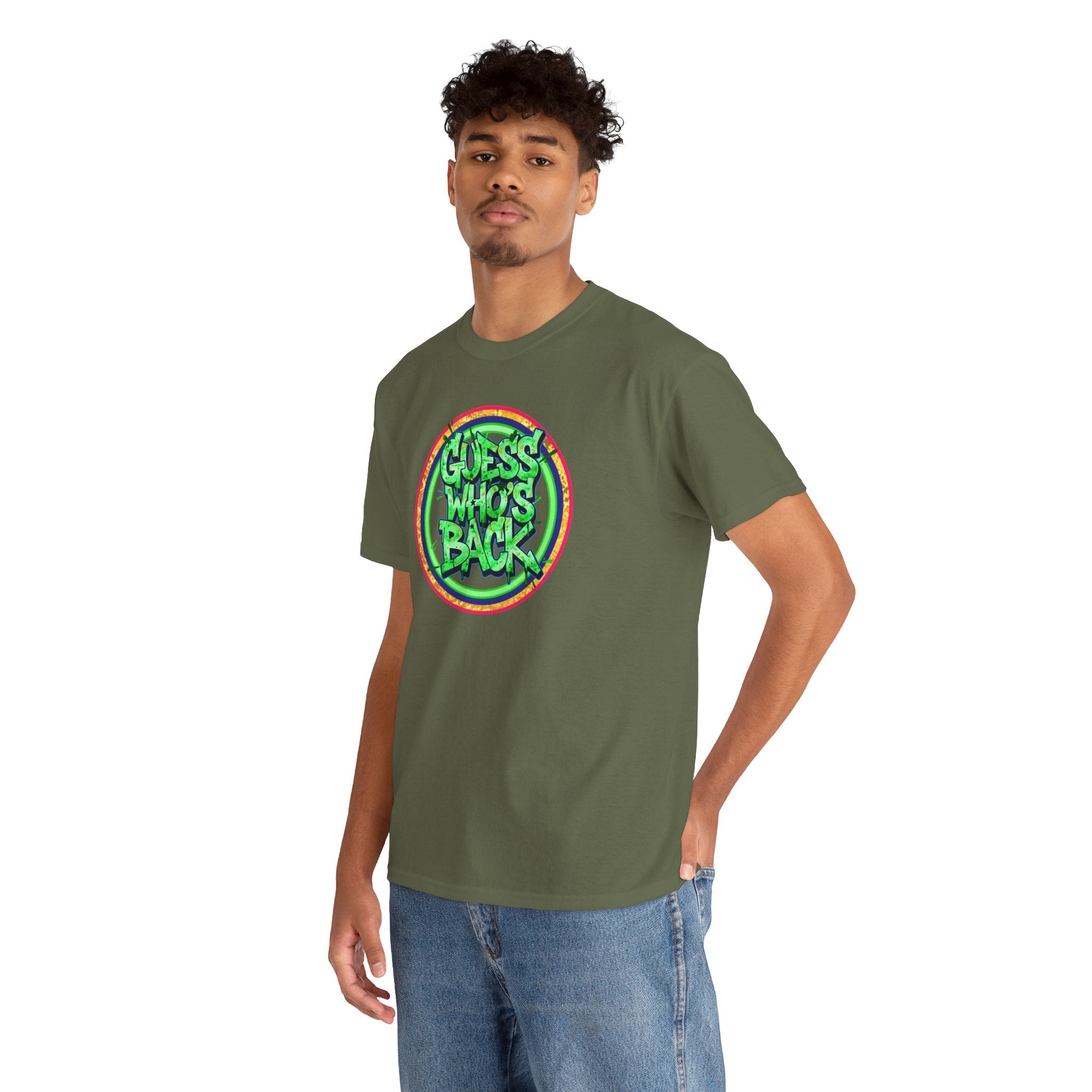 T-Shirt — "Guess Who's Back" Retro Graffiti Tee