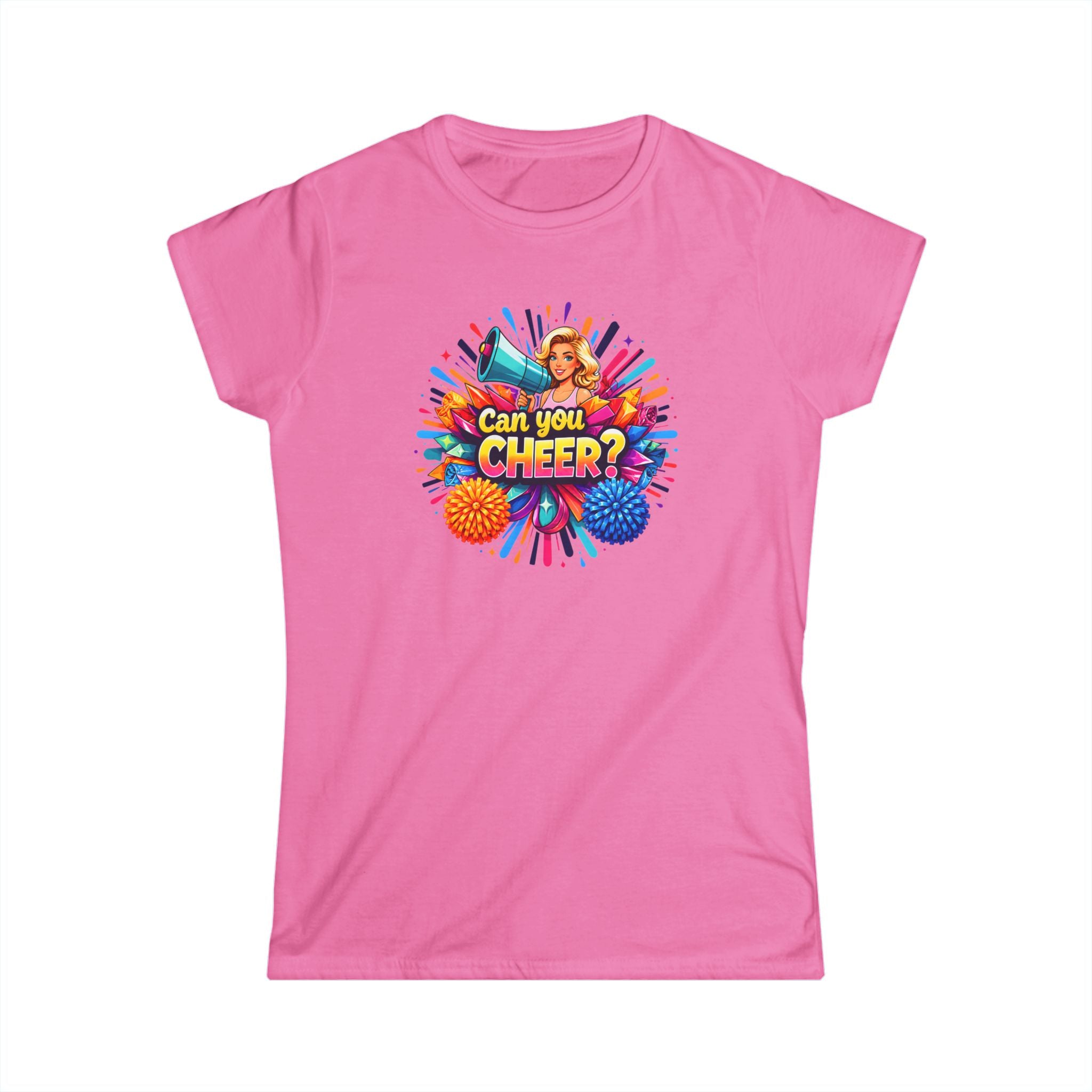 Can You Cheer? Women's Cheerleading Graphic Tee