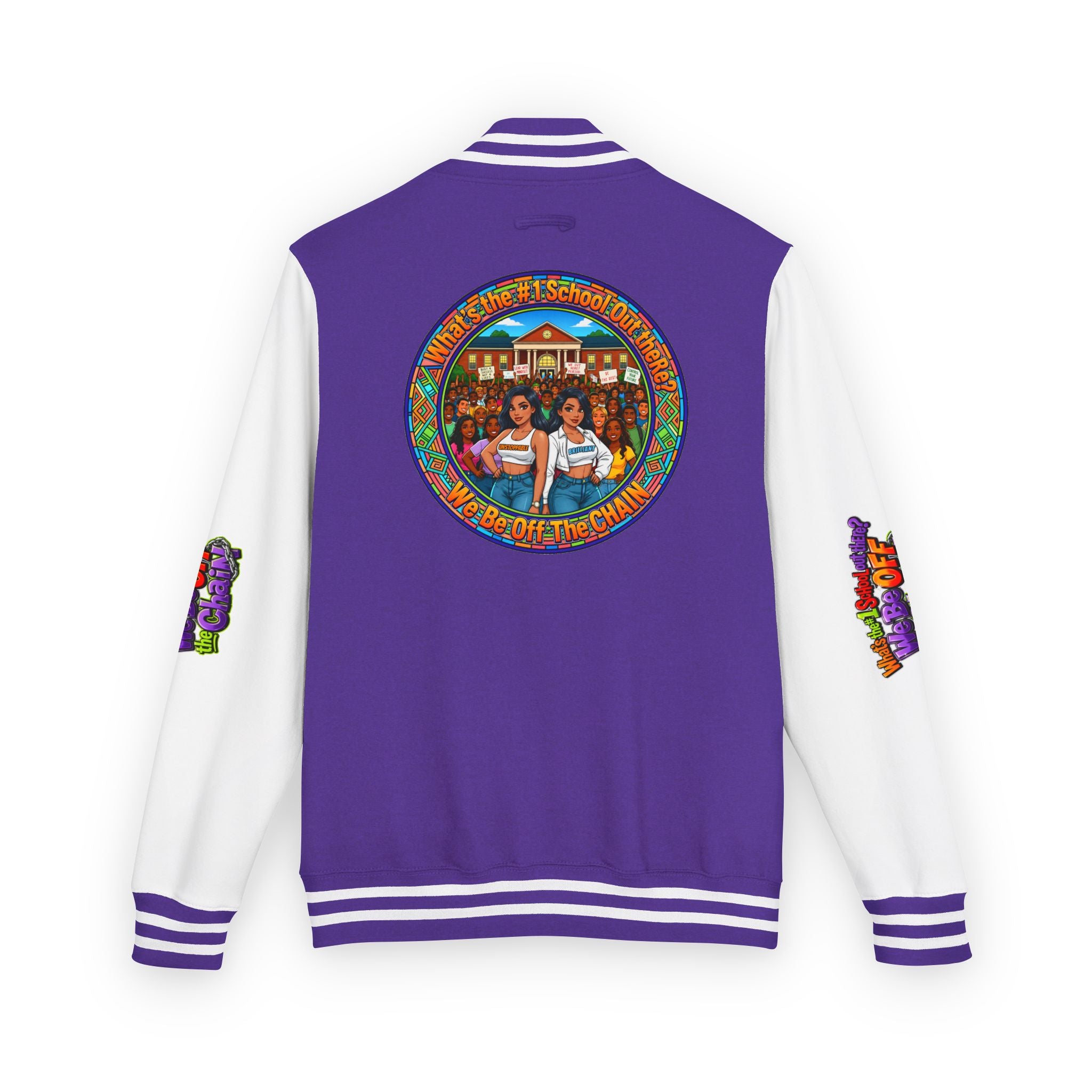 Letterman Jacket — Retro High School Crew Design (We’ll Be Off the Chain)