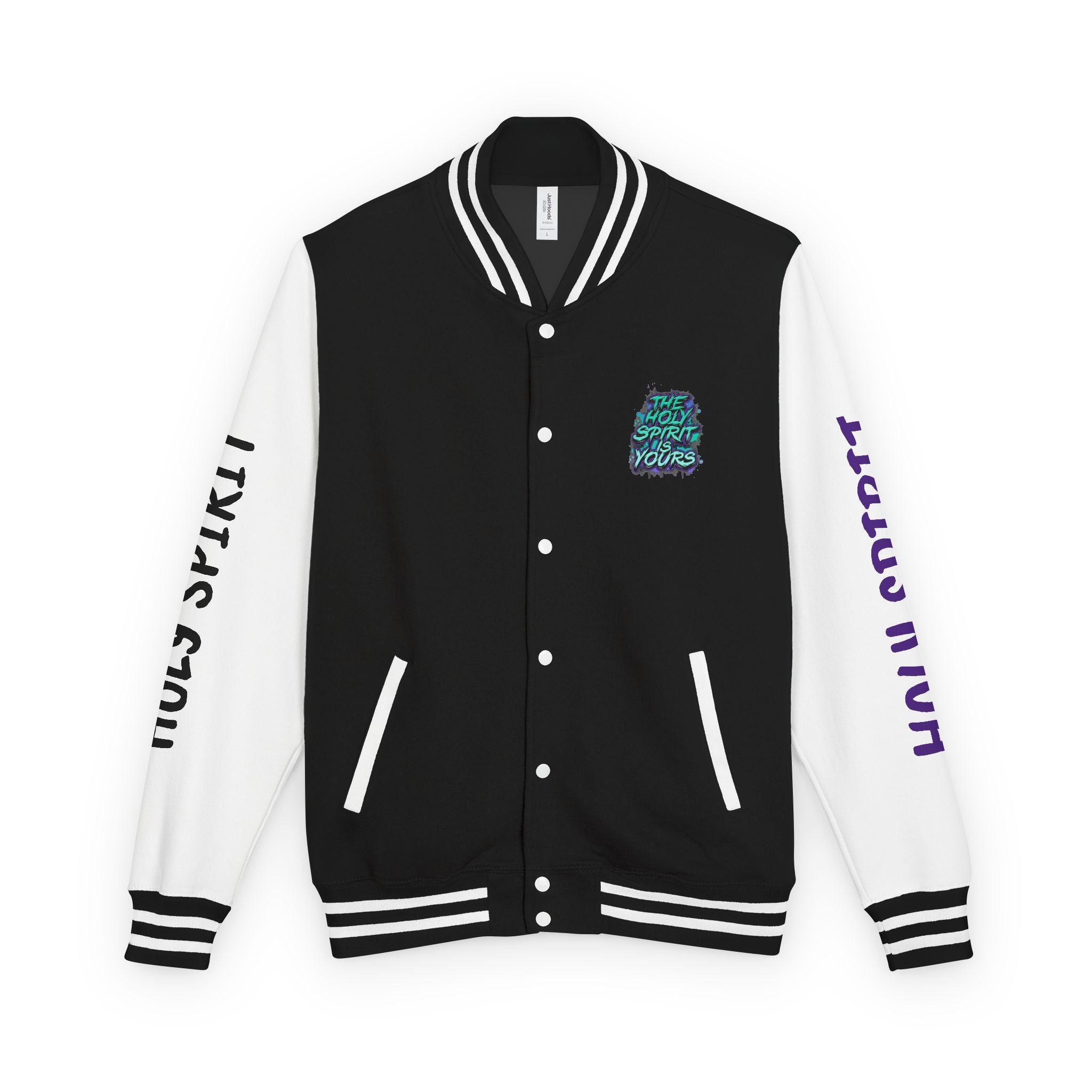 Letterman Jacket — "The Holy Spirit Is Yours" Graphic