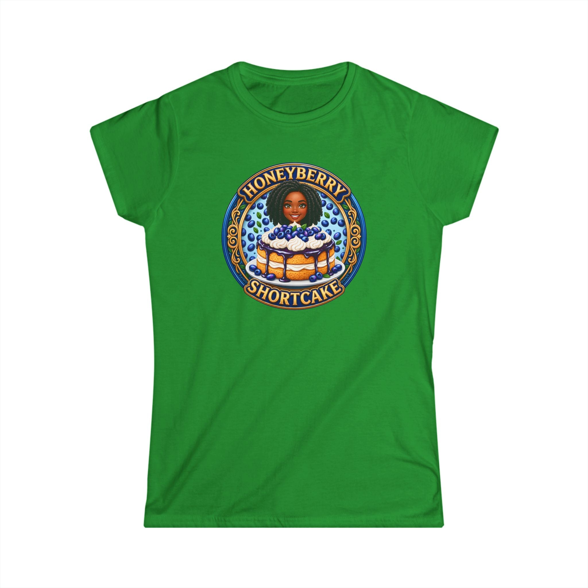Shortcake Logo Tee — "Honeyberry Shortcake" Retro Badge Women's T-Shirt