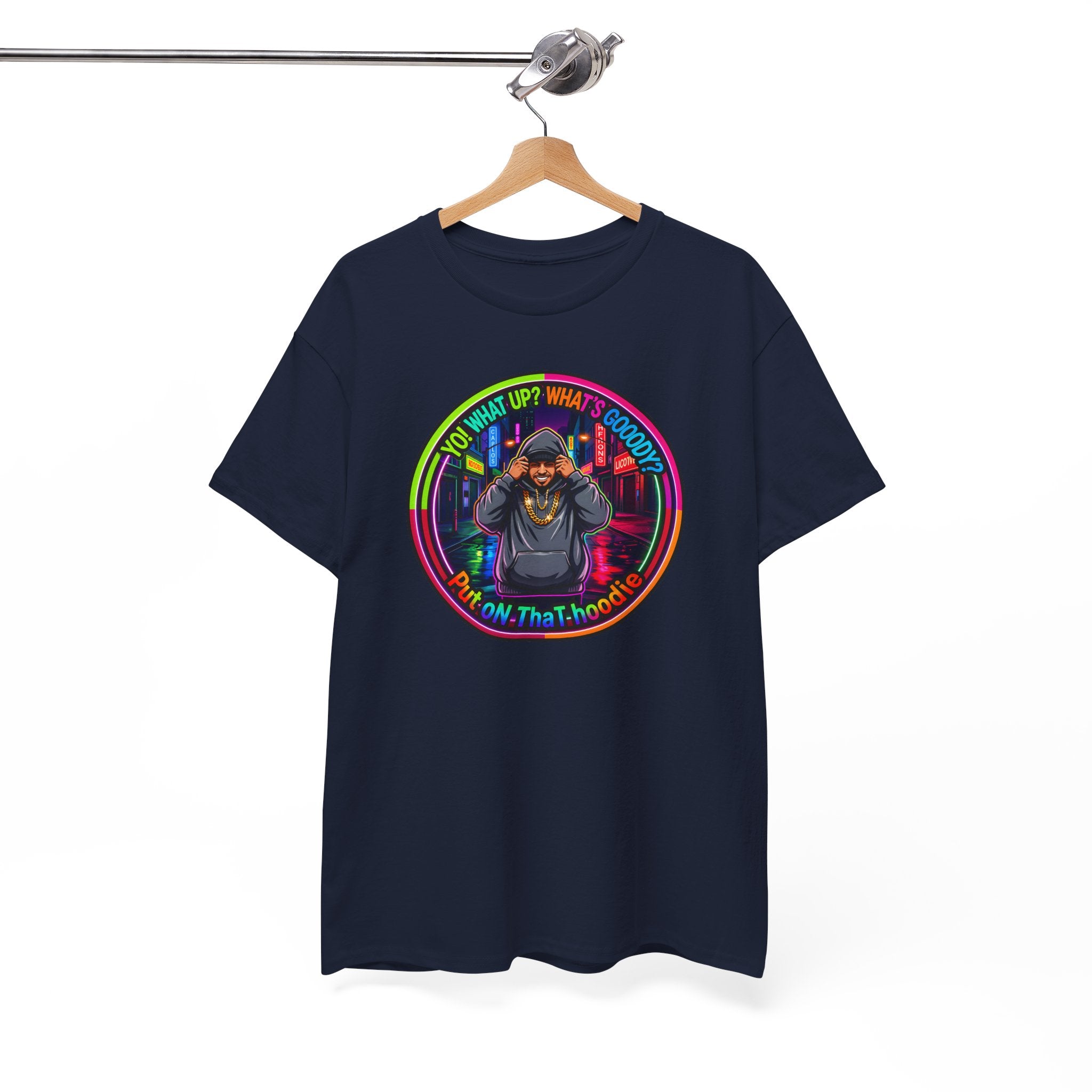 Men's T-Shirt Graphic- "Yo! What's up?  What's Goooody?"