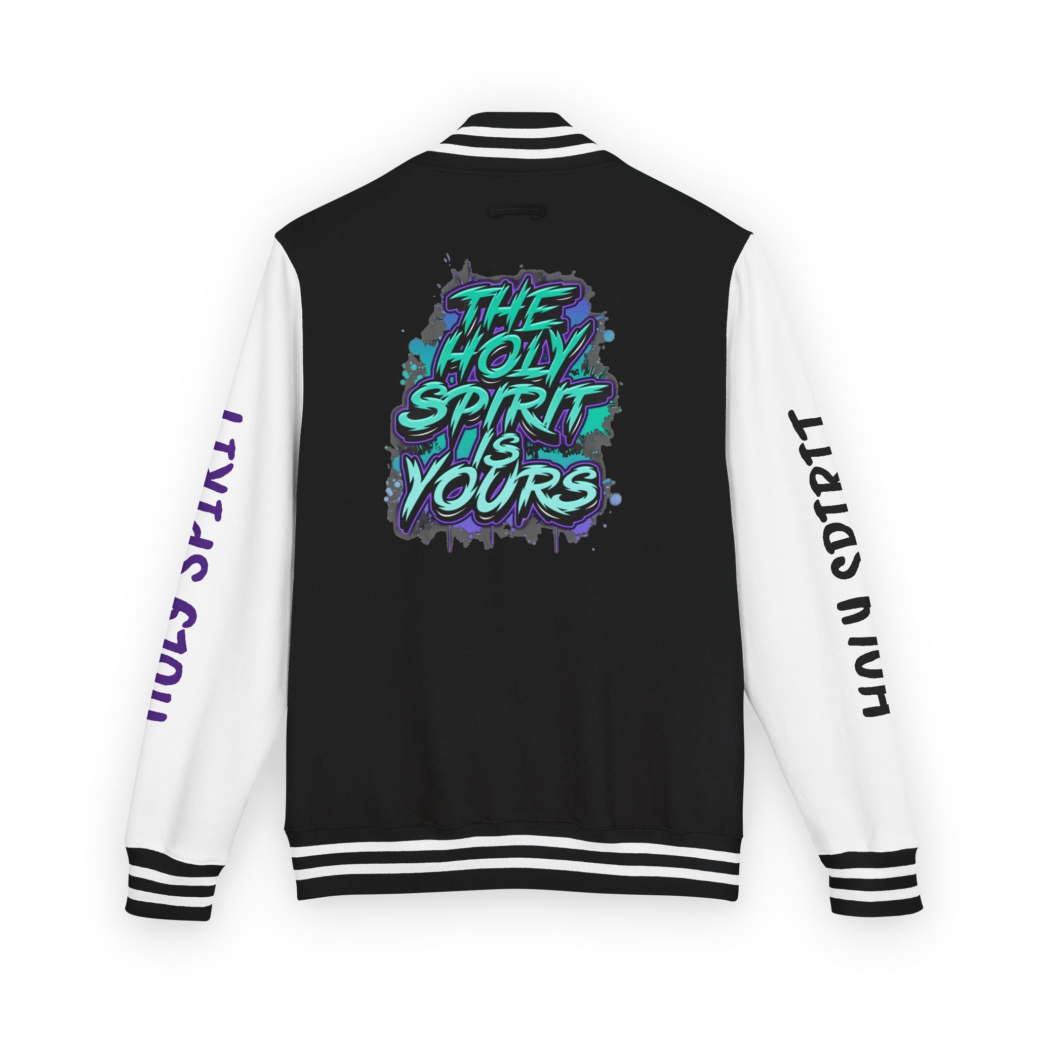 Letterman Jacket — "The Holy Spirit Is Yours" Graphic