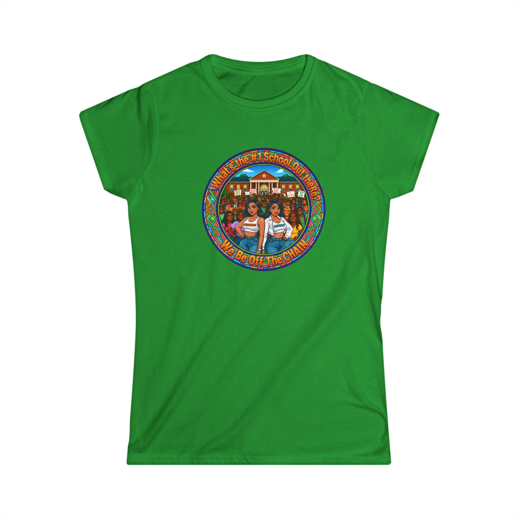 Women's Tee — Vintage Camper Sisters Graphic "What's The#1 School Out There"