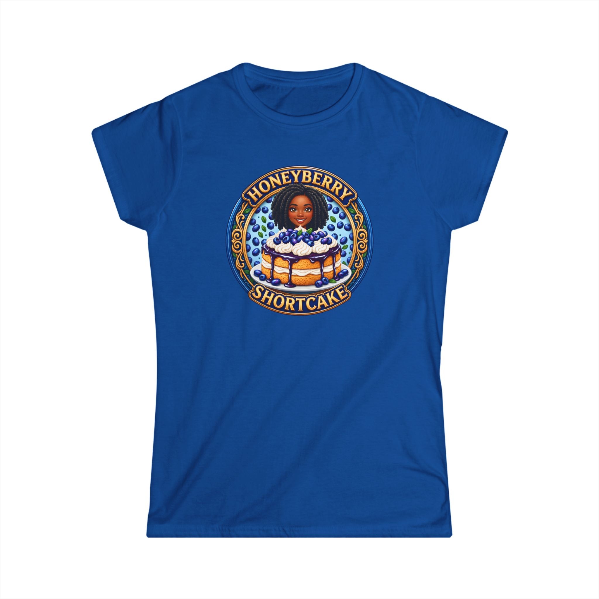 Shortcake Logo Tee — "Honeyberry Shortcake" Retro Badge Women's T-Shirt