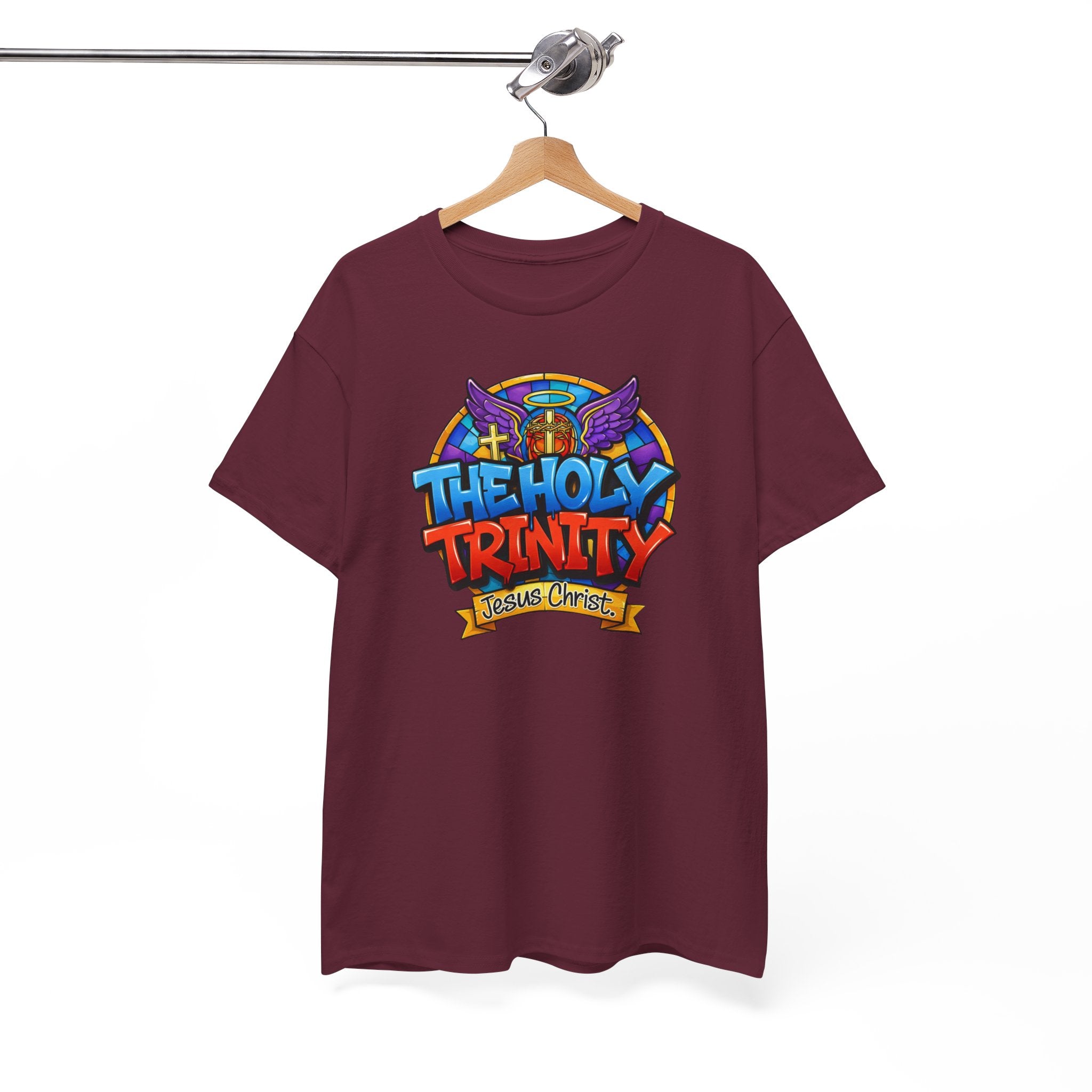 Christian T-Shirt — "The Holy Trinity: Jesus Christ" Colorful Faith Tee