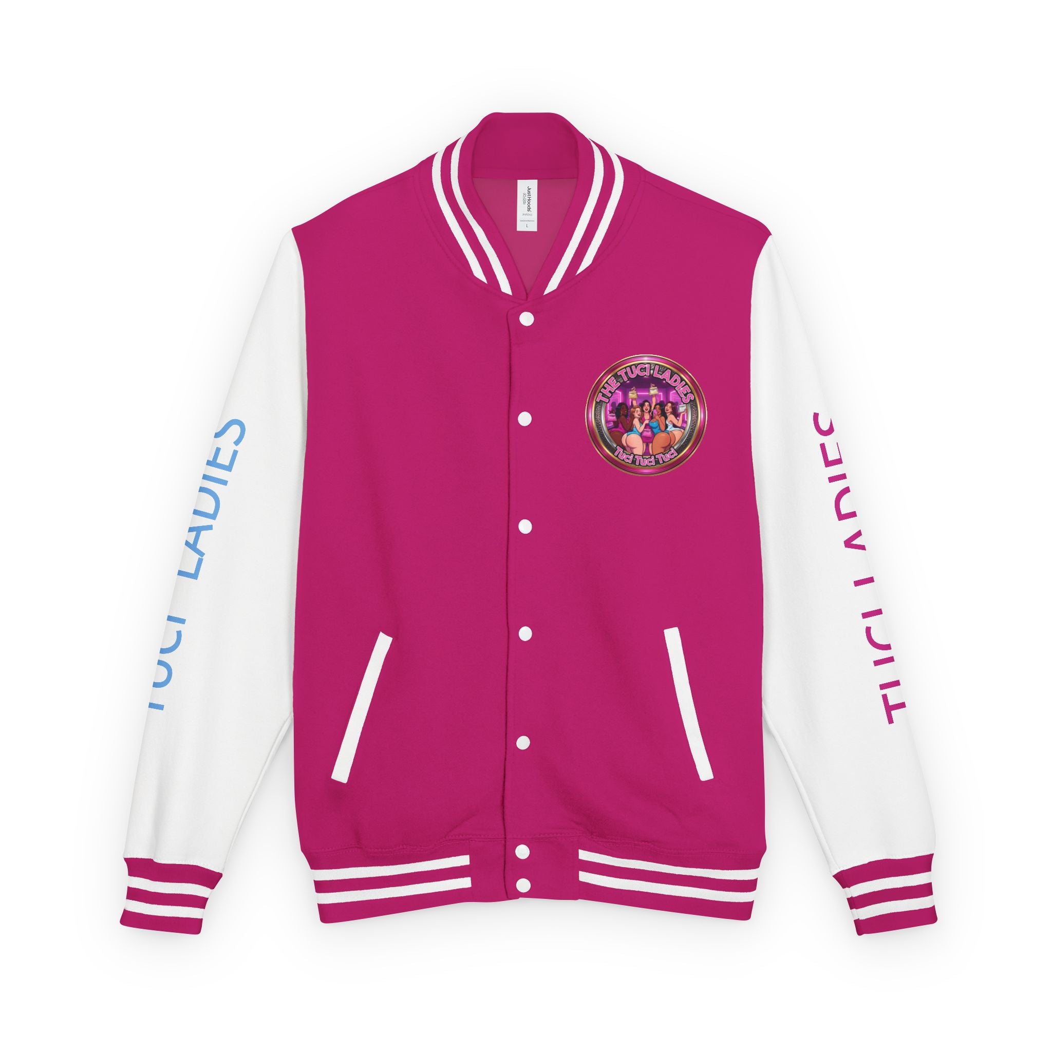 Letterman Jacket — The Tuci Tuci Tuci Ladies Graphic Varsity Jacket