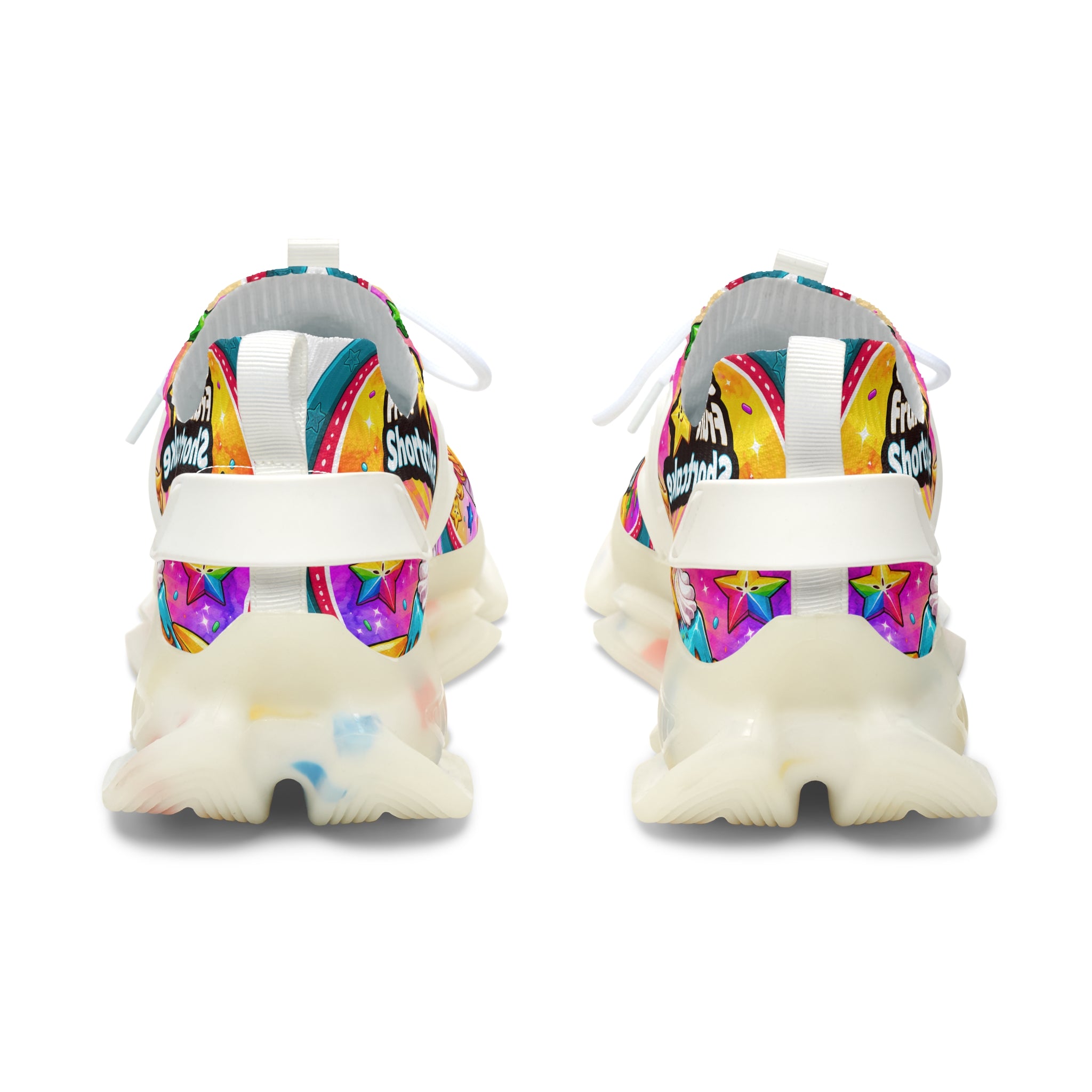 Mesh Sneakers — Colorful 'Star Fruit Shortcake' Anime Runner for Women