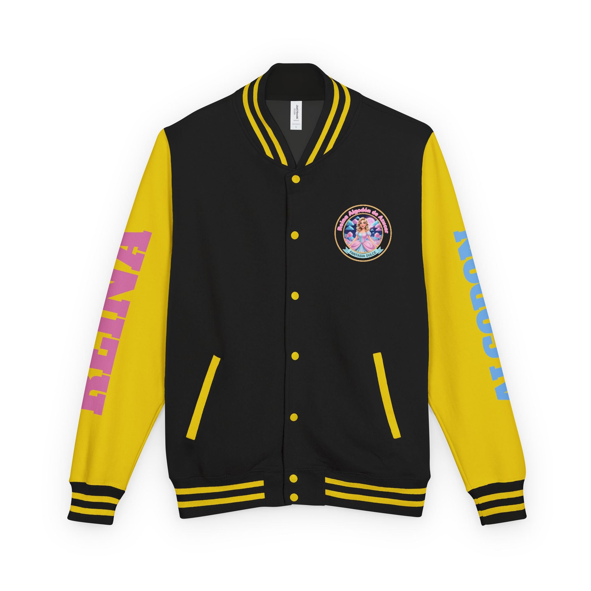 Letterman Jacket — Reina Algodón de Azucar-  Circle Logo