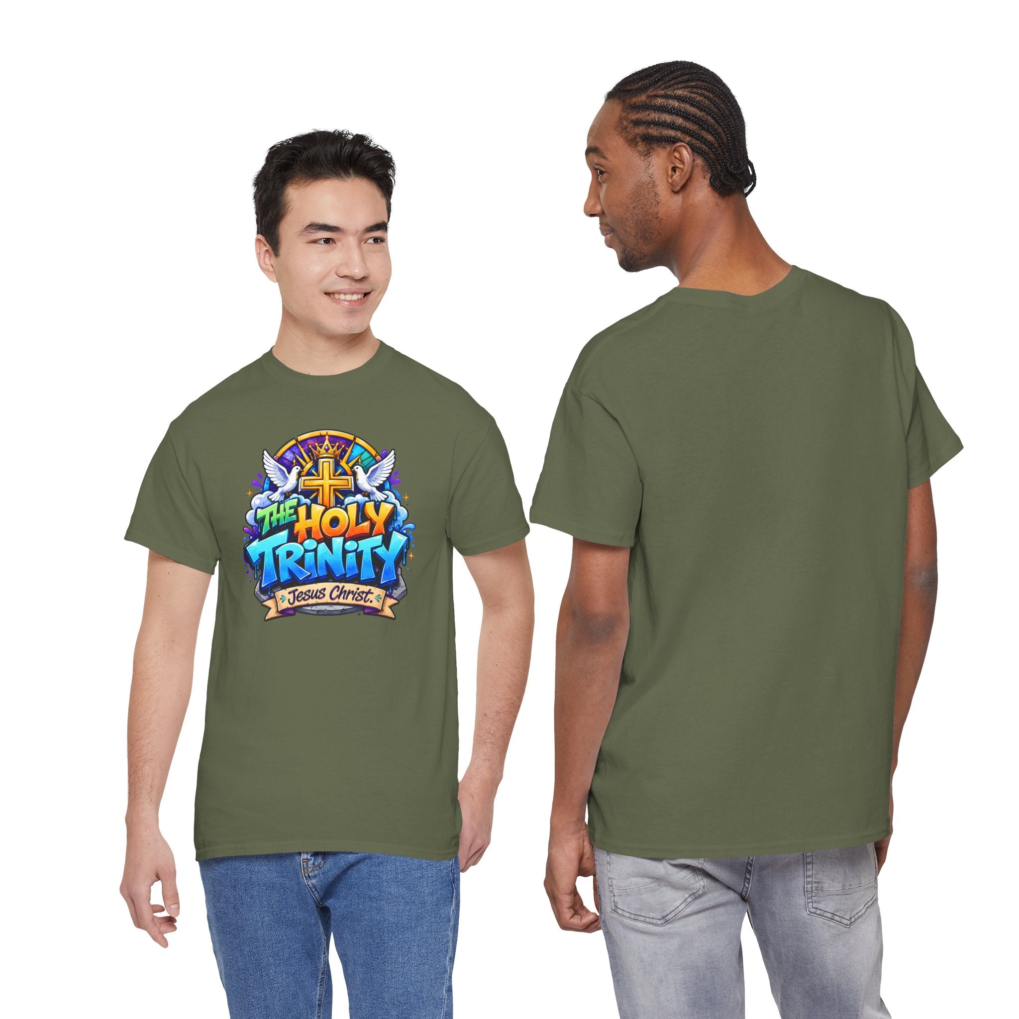 Christian Tee - "The Holy Trinity" Church Youth Graphic T-Shirt