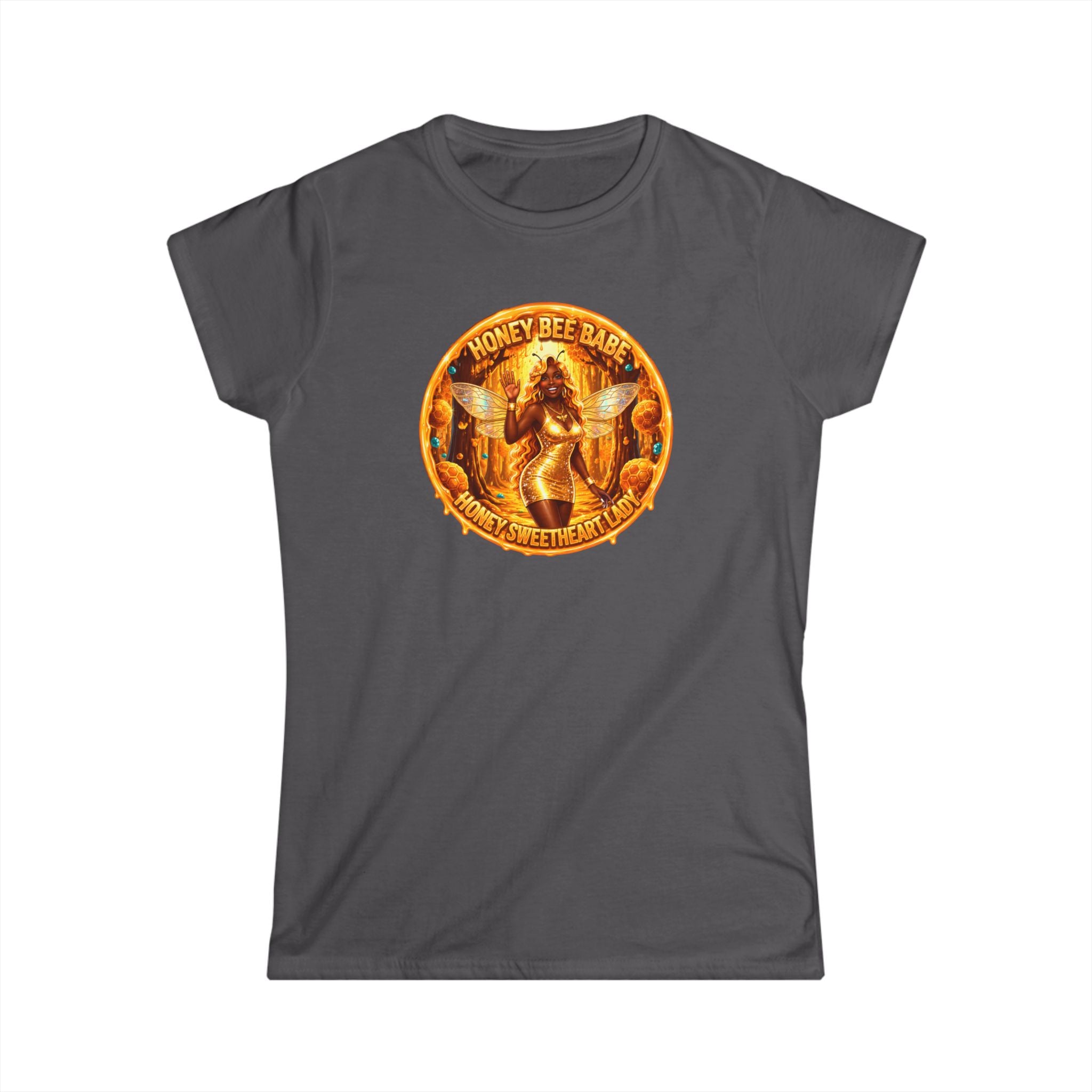 "Honey Bee Babe" Women's Tee — Vintage Beekeeper Graphic
