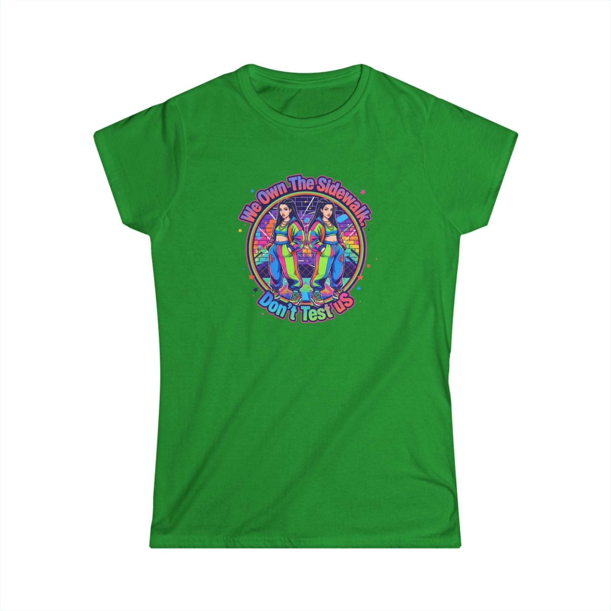 " We On The Sidewalk "Rainbow Sisters Graphic Tee — Women's Positive Vibe Pride Shirt