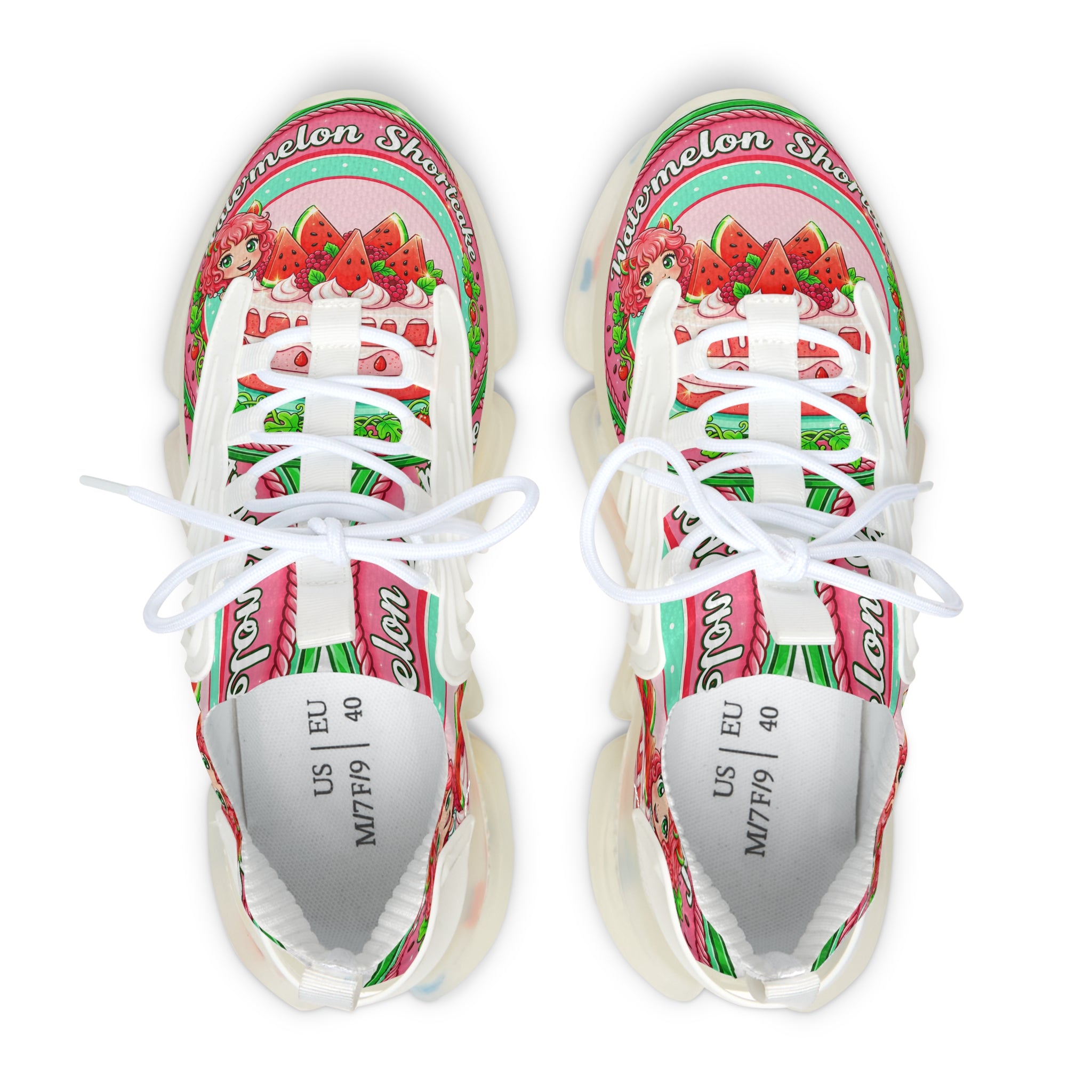 Women's Mesh Sneakers —" Watermelon Shortcake "Graphic Athletic Shoes