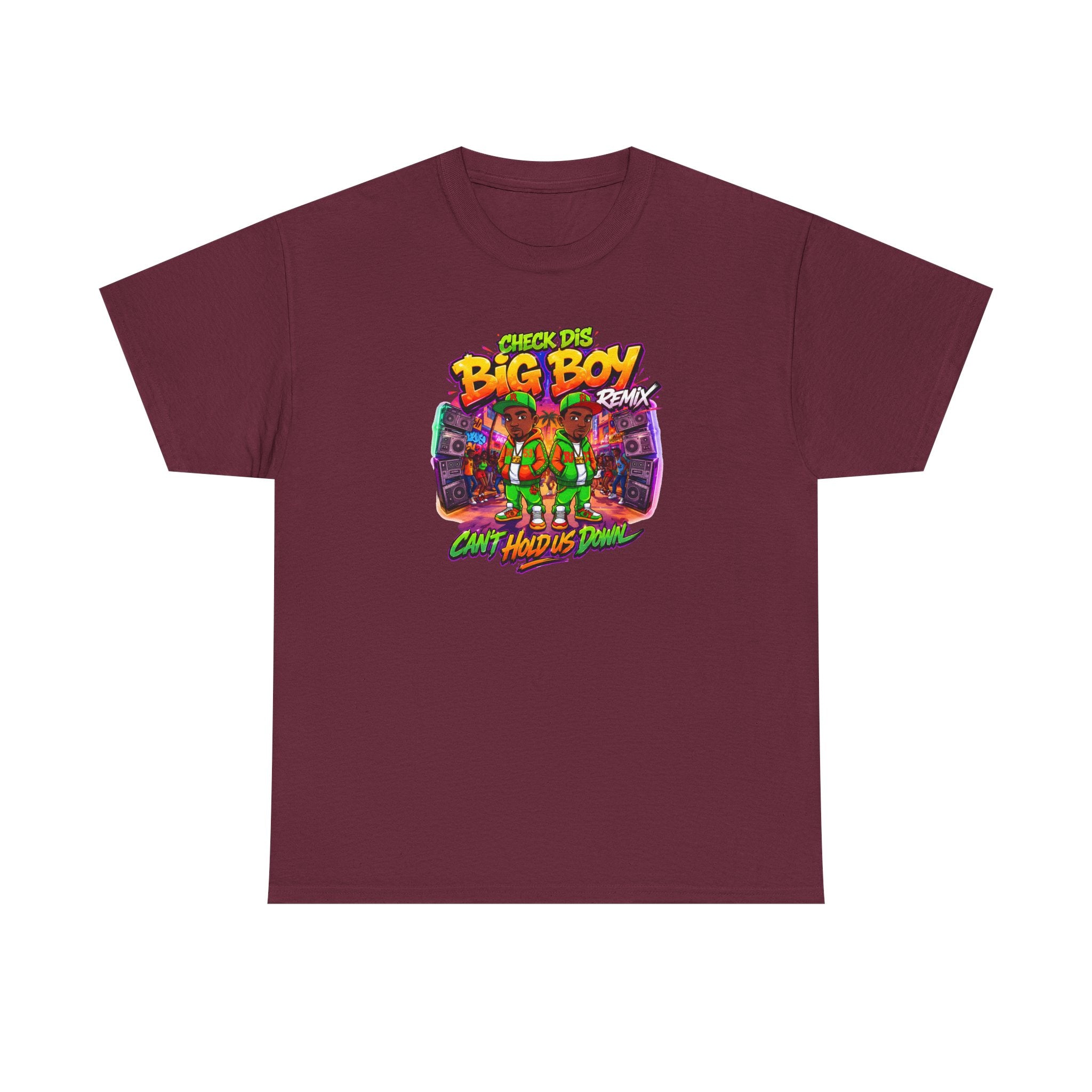 T-Shirt — " Check Dis Big Boy Remix" Retro Arcade Graphic Tee