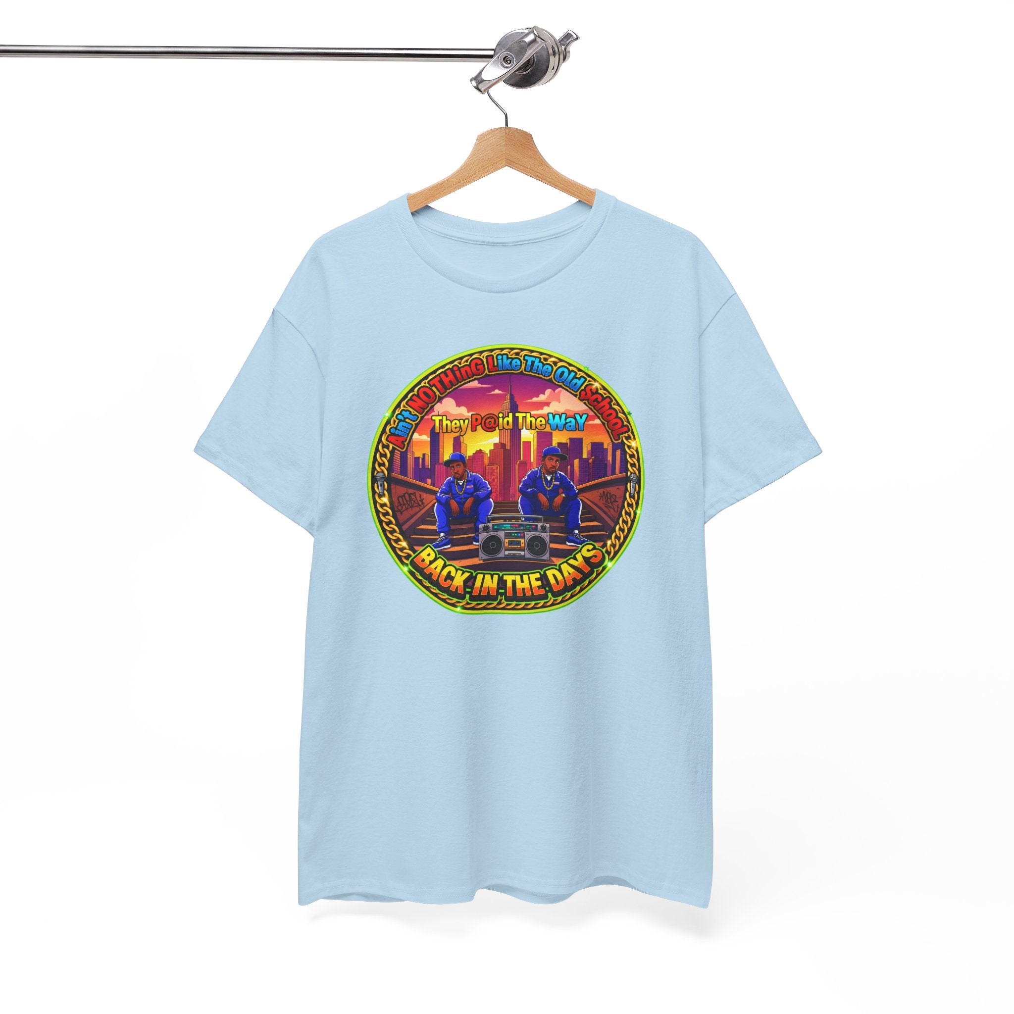 T-Shirt — Retro Sunset 'Aint No Thing Like The Old School' Graphic Tee