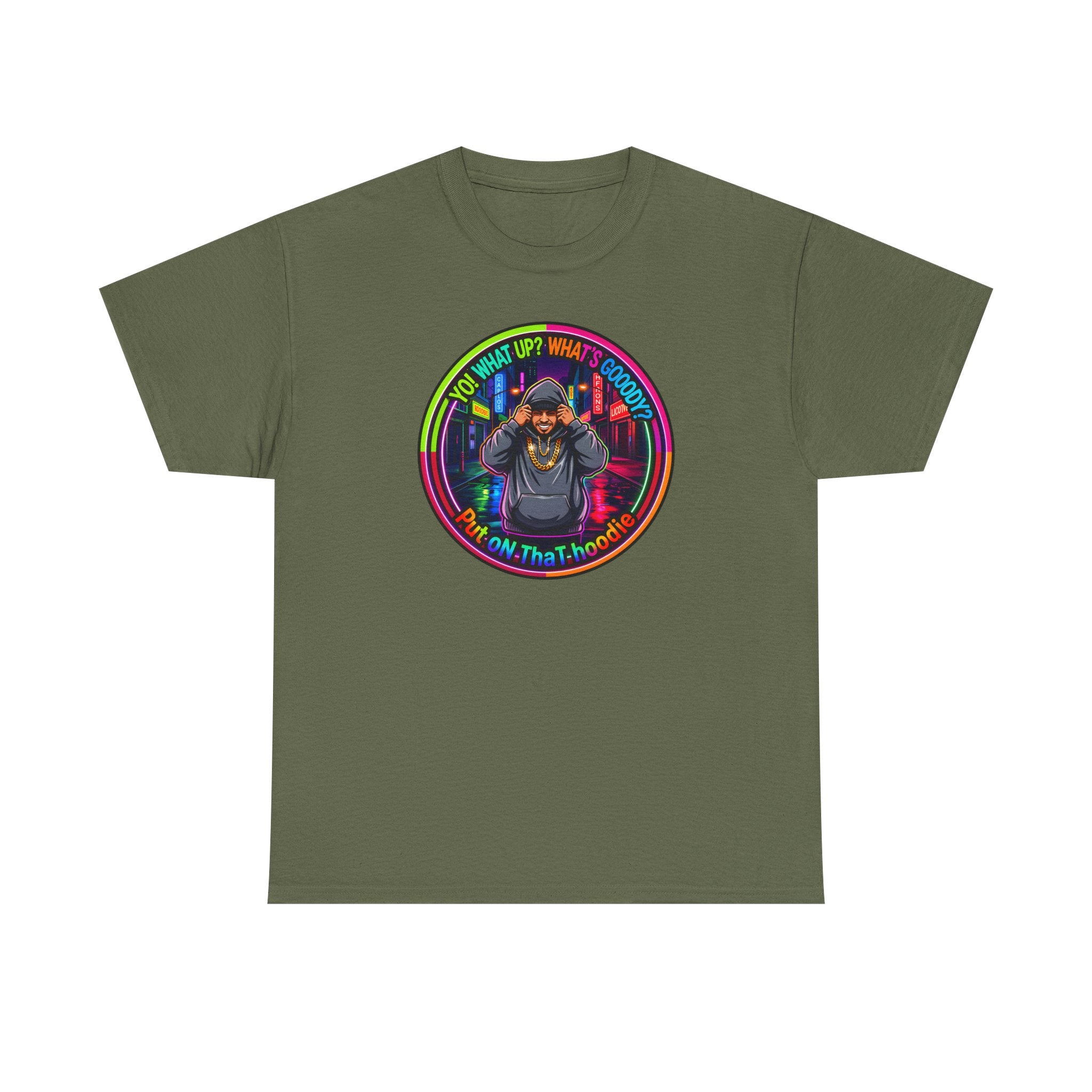 Men's T-Shirt Graphic- "Yo! What's up?  What's Goooody?"