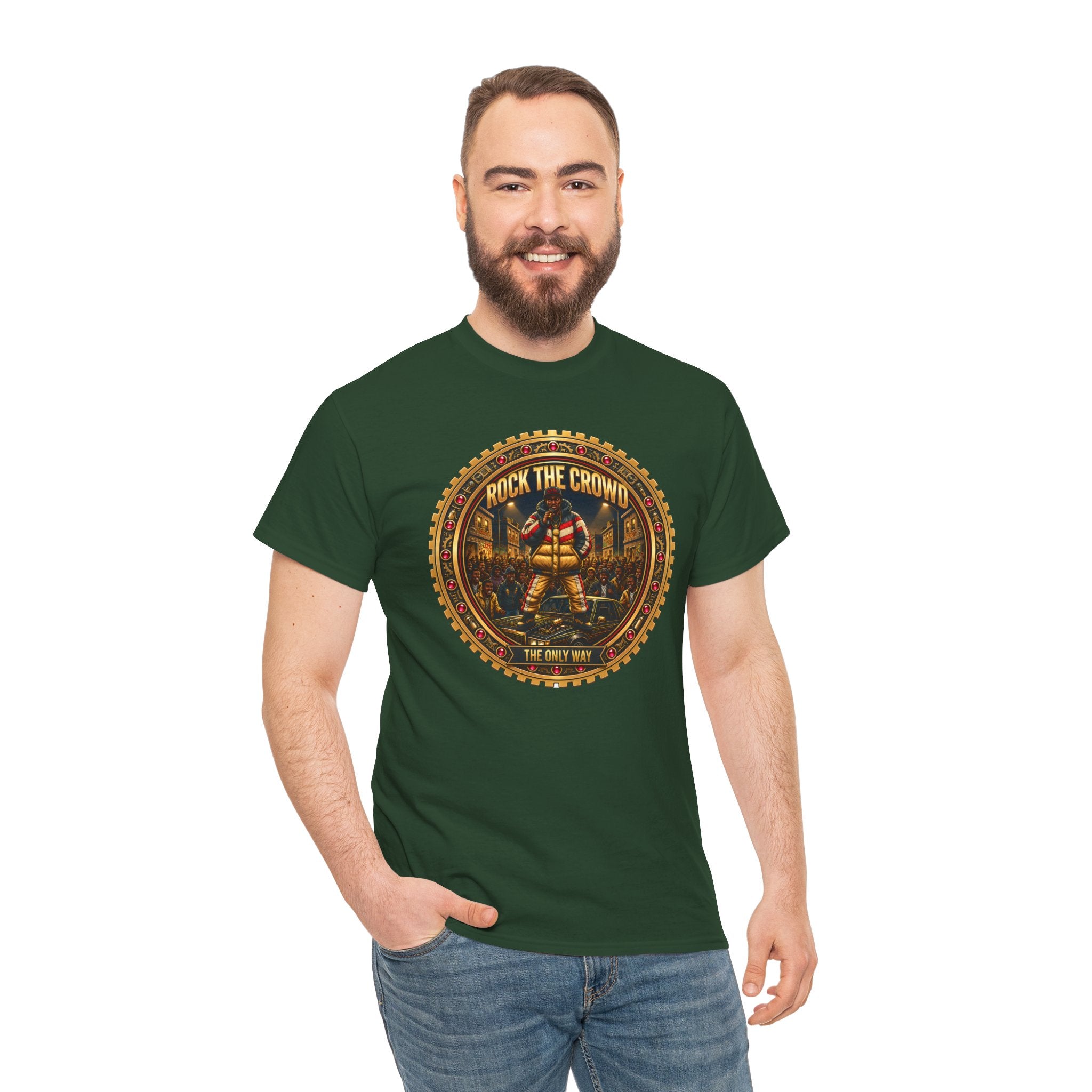 "Rock the Crowd" Tee — Vintage Concert Graphic Shirt