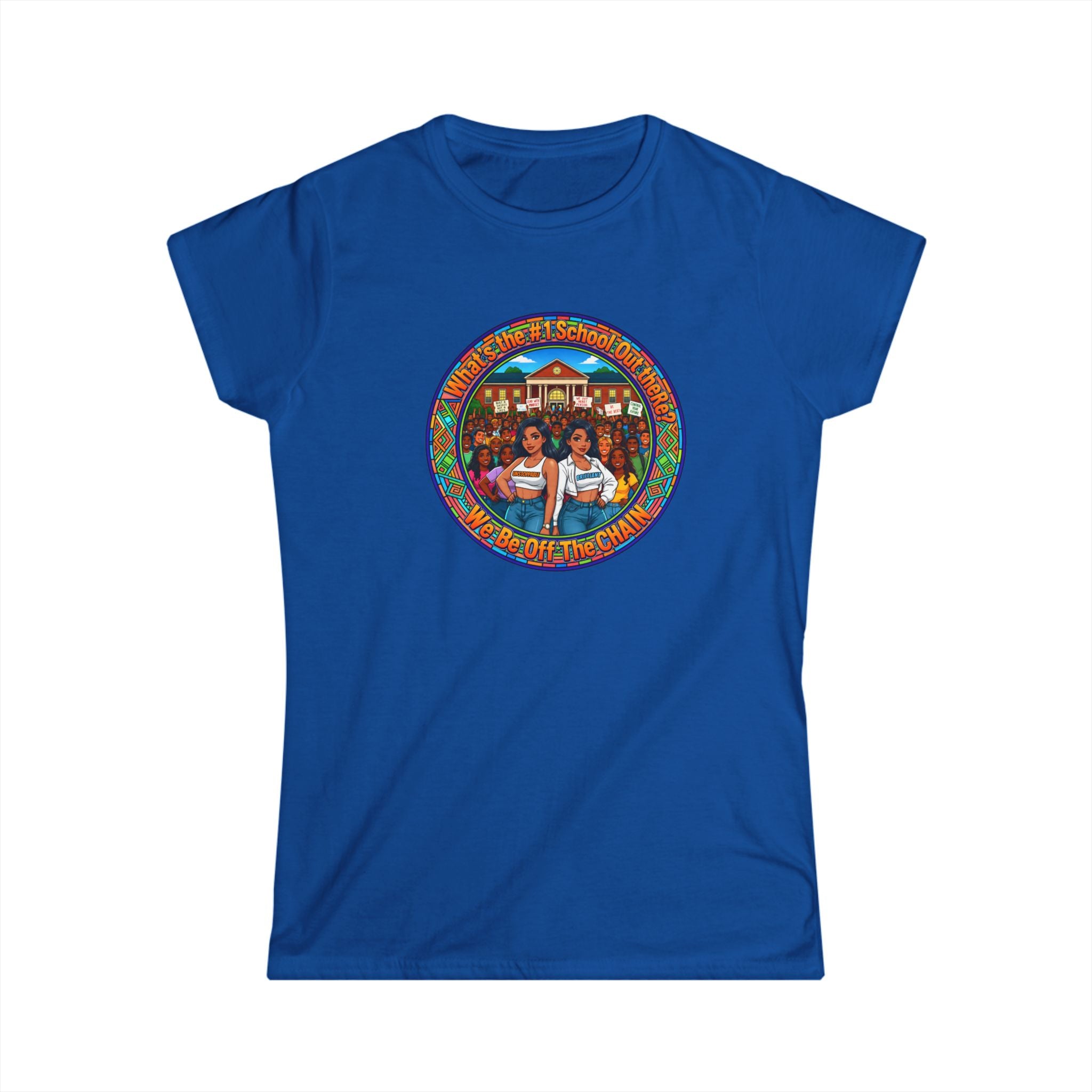 Women's Tee — Vintage Camper Sisters Graphic "What's The#1 School Out There"