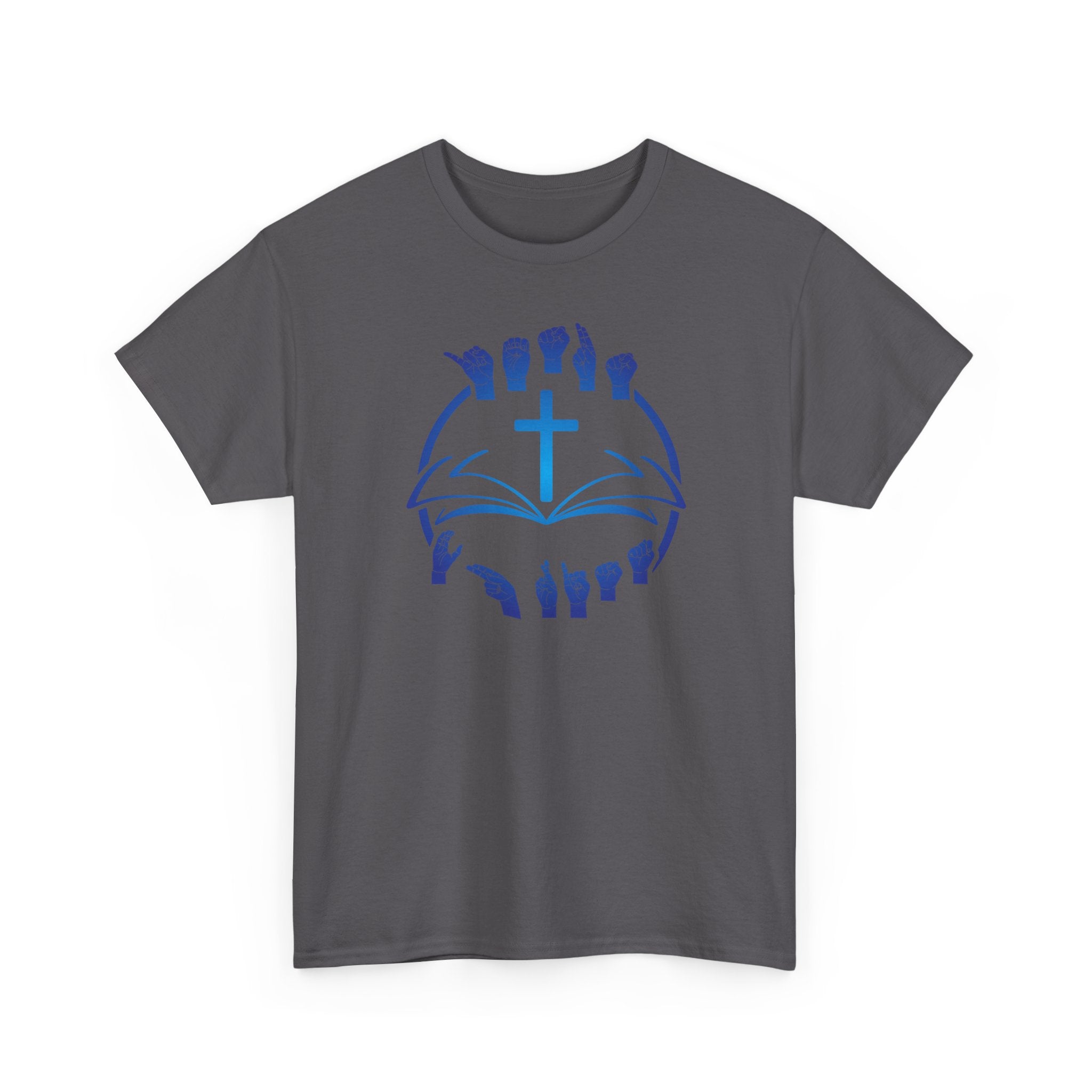 "Christian Bible Cross Sign Language "T-Shirt — Faith Prayer Hands Tee