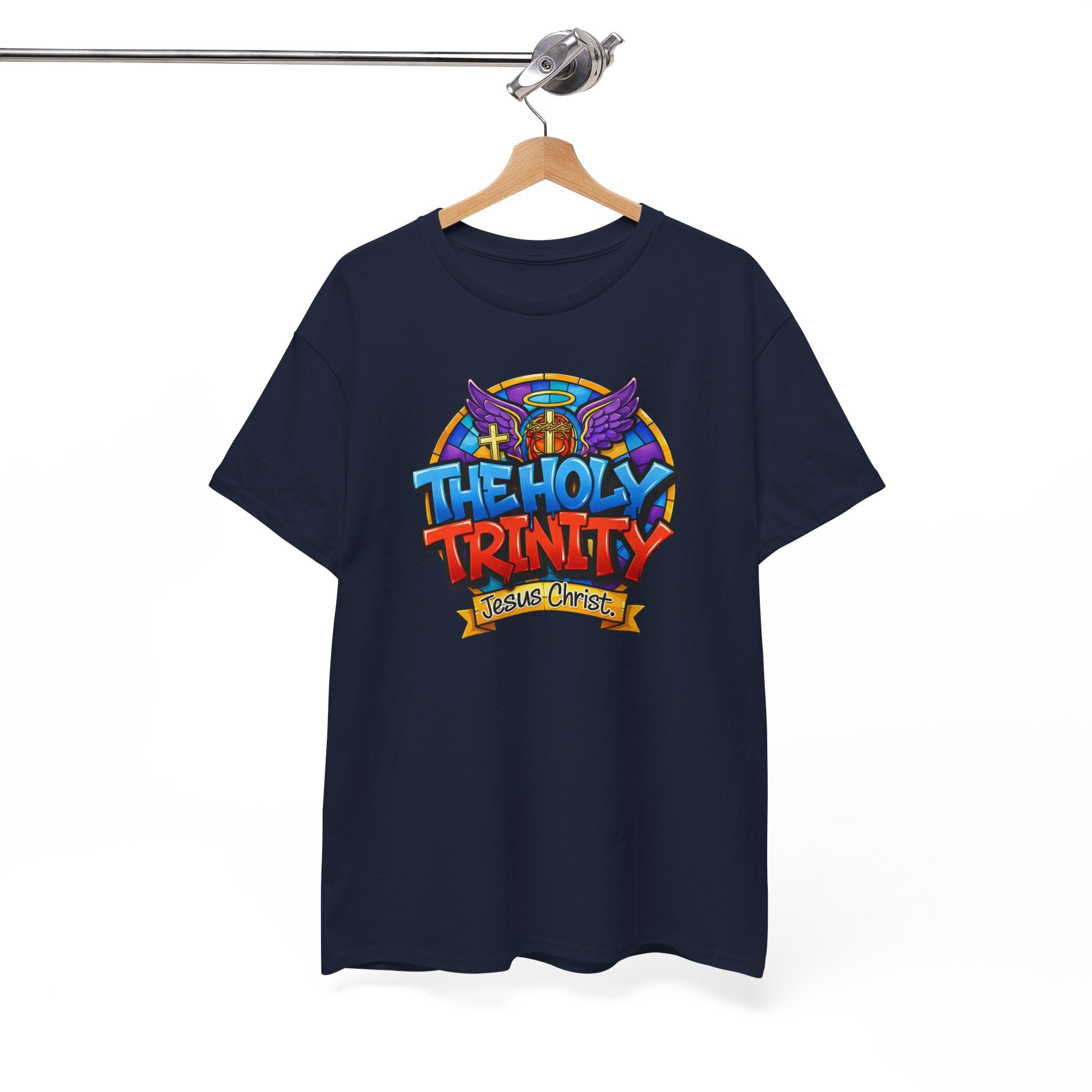 Christian T-Shirt — "The Holy Trinity: Jesus Christ" Colorful Faith Tee